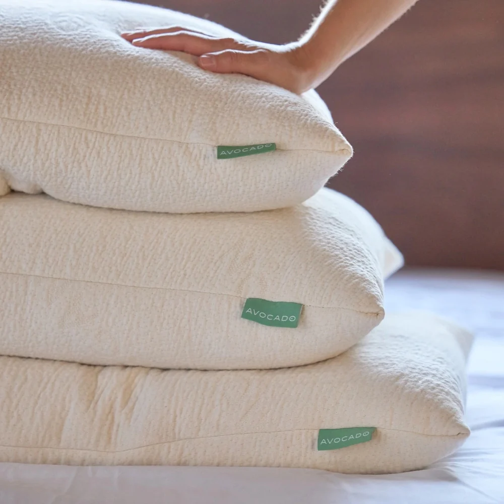 Avocado Organic Pillow with Natural Latex and Kapok Fill - Image 5
