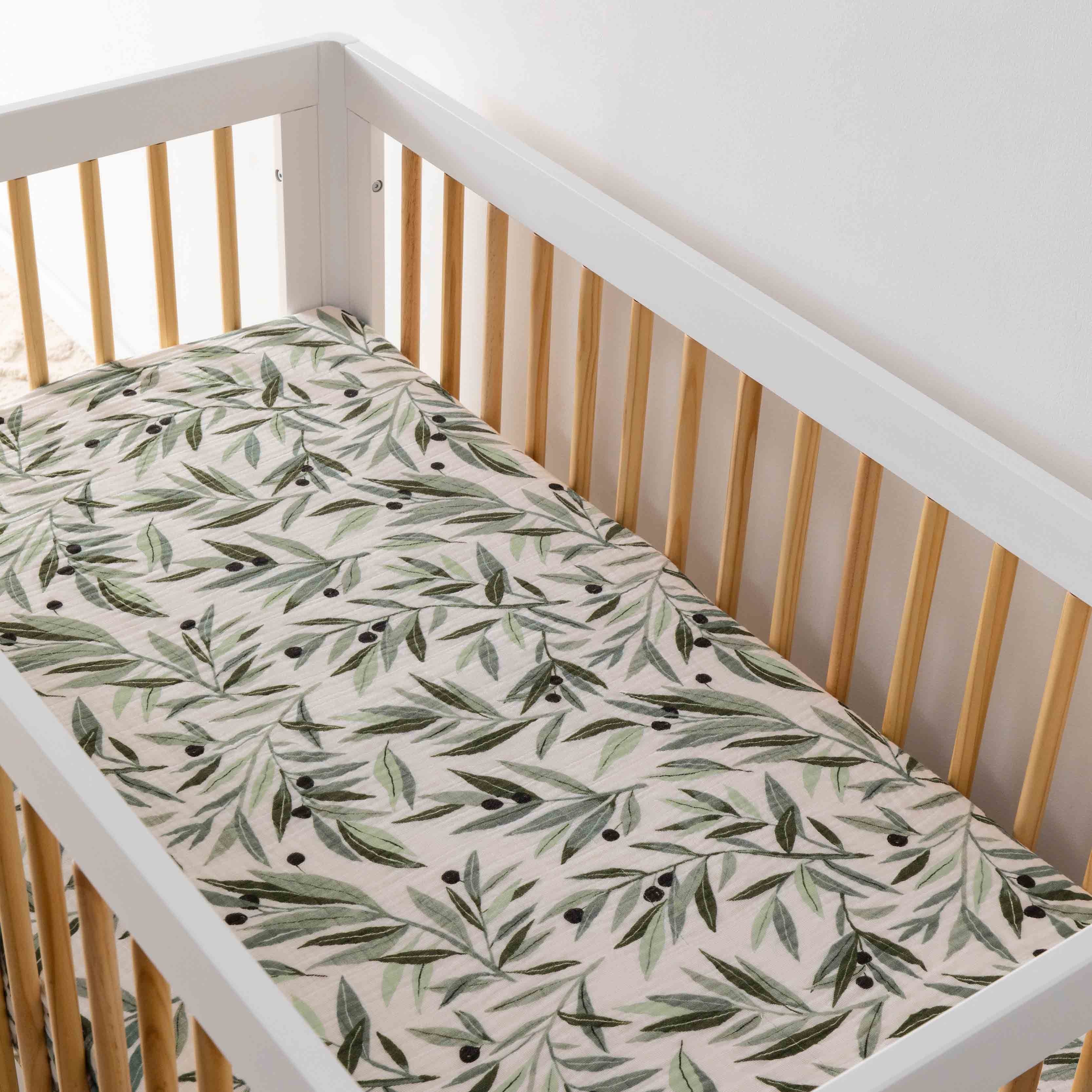 Babyletto Crib Sheet in GOTS Certified Organic Muslin Cotton - Image 10