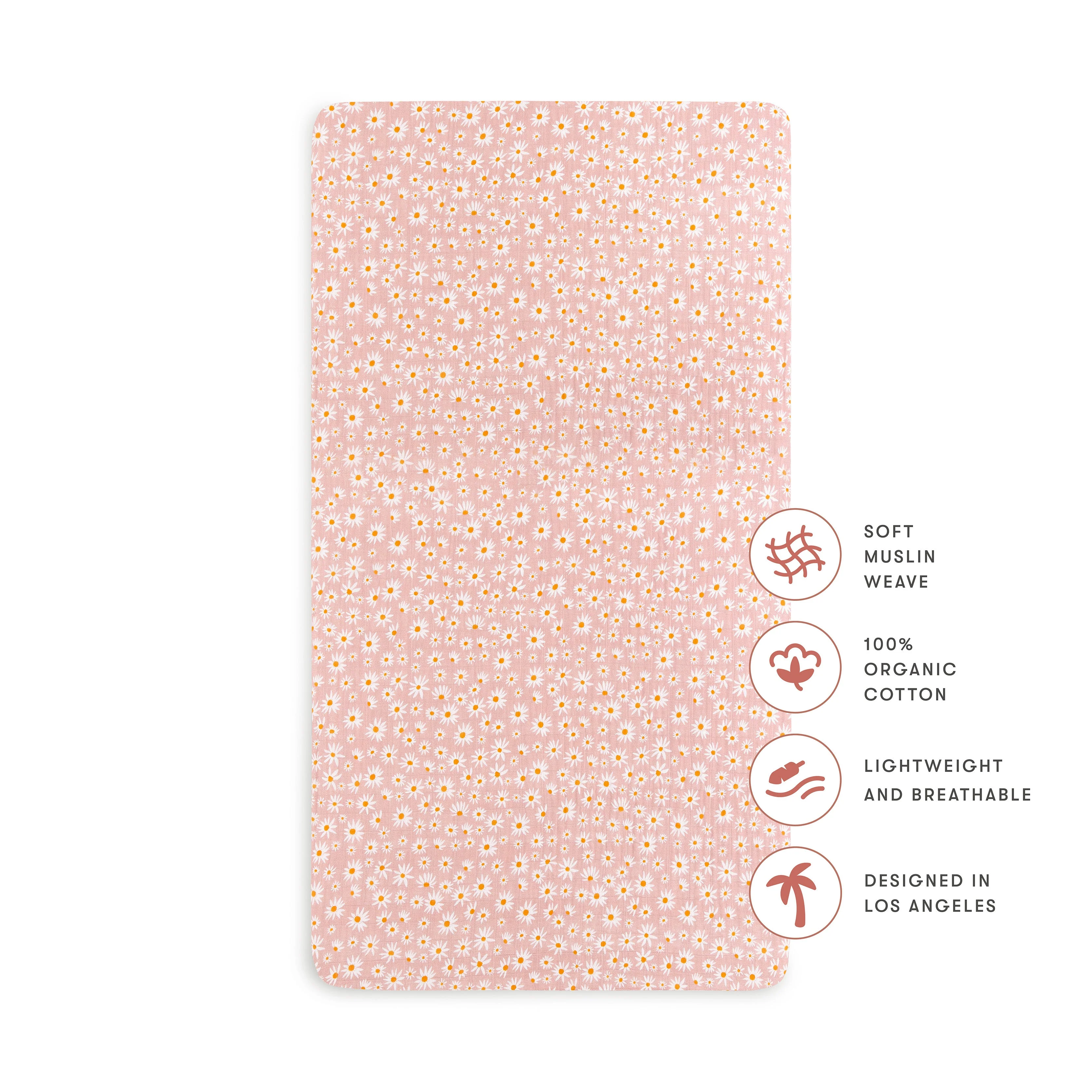 Babyletto Crib Sheet in GOTS Certified Organic Muslin Cotton - Image 21