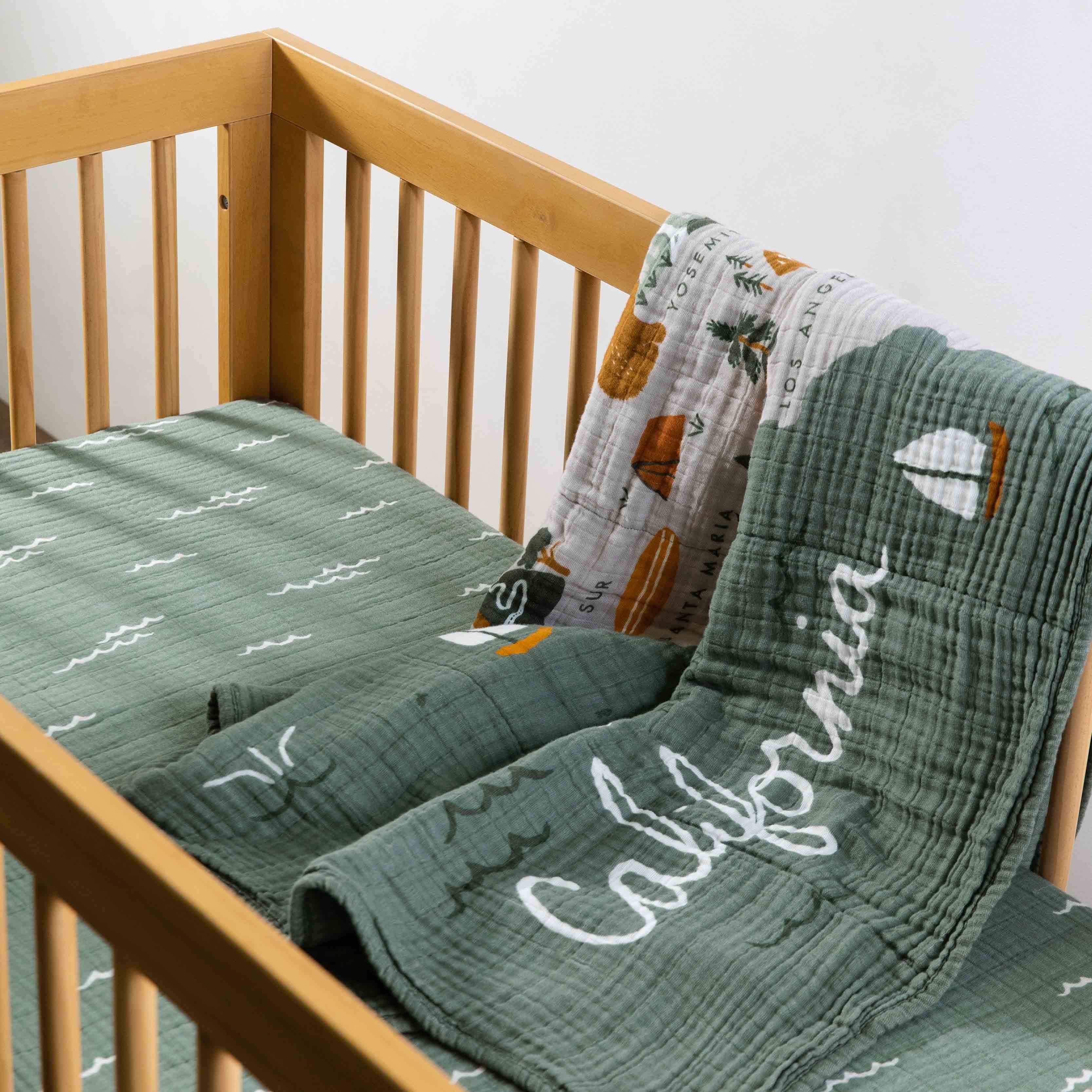 Babyletto Crib Sheet in GOTS Certified Organic Muslin Cotton - Image 3