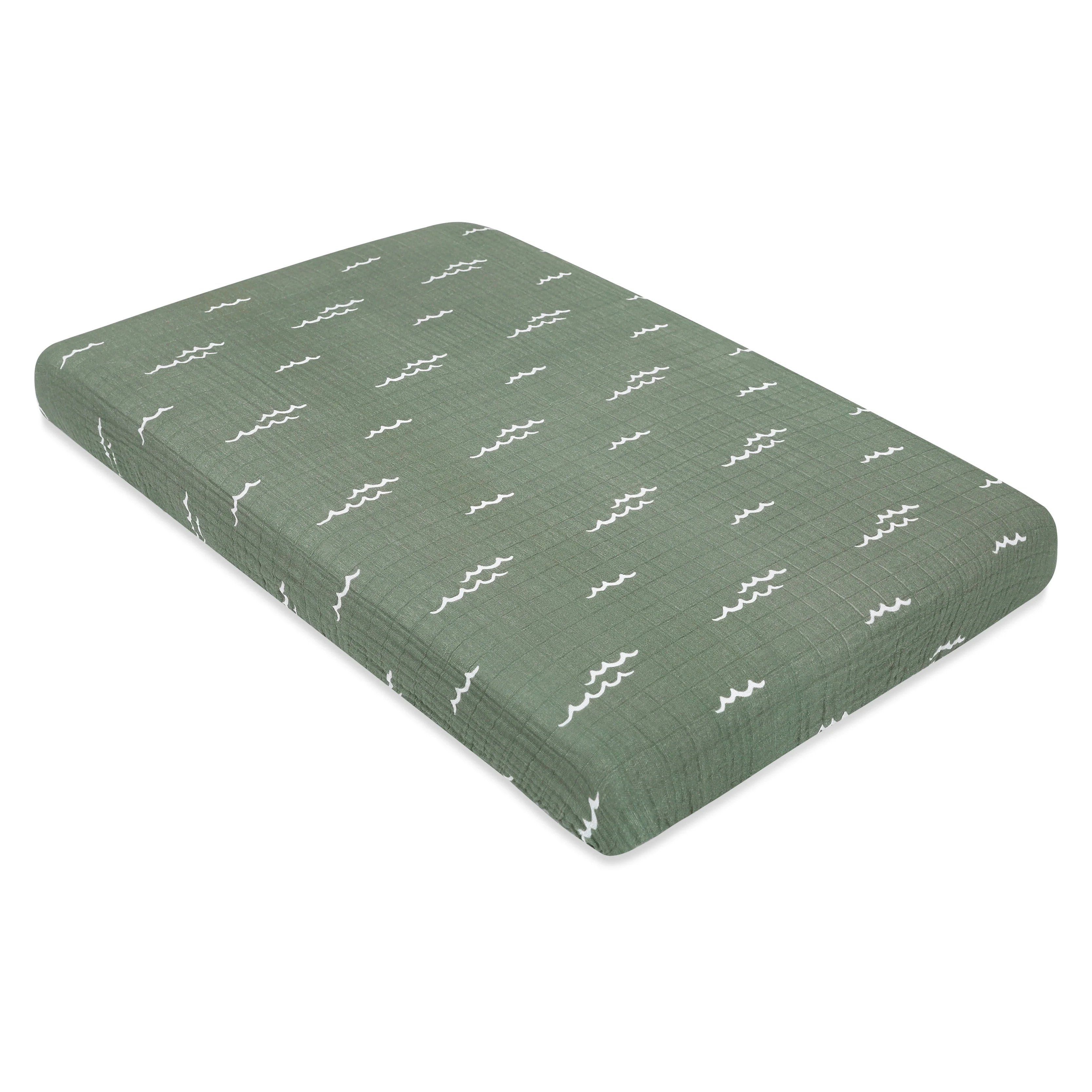 Babyletto Mini Crib Sheet in GOTS Certified Organic Muslin Cotton - Image 18