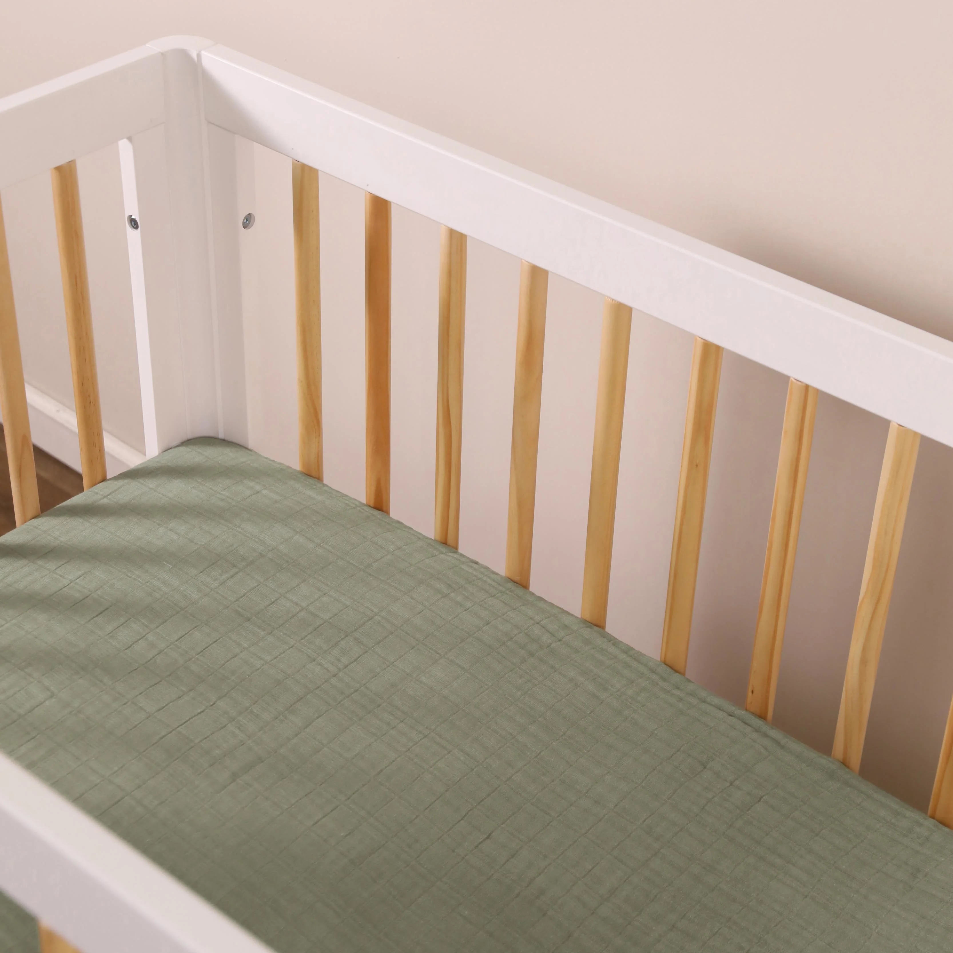 Babyletto Mini Crib Sheet in GOTS Certified Organic Muslin Cotton - Image 22
