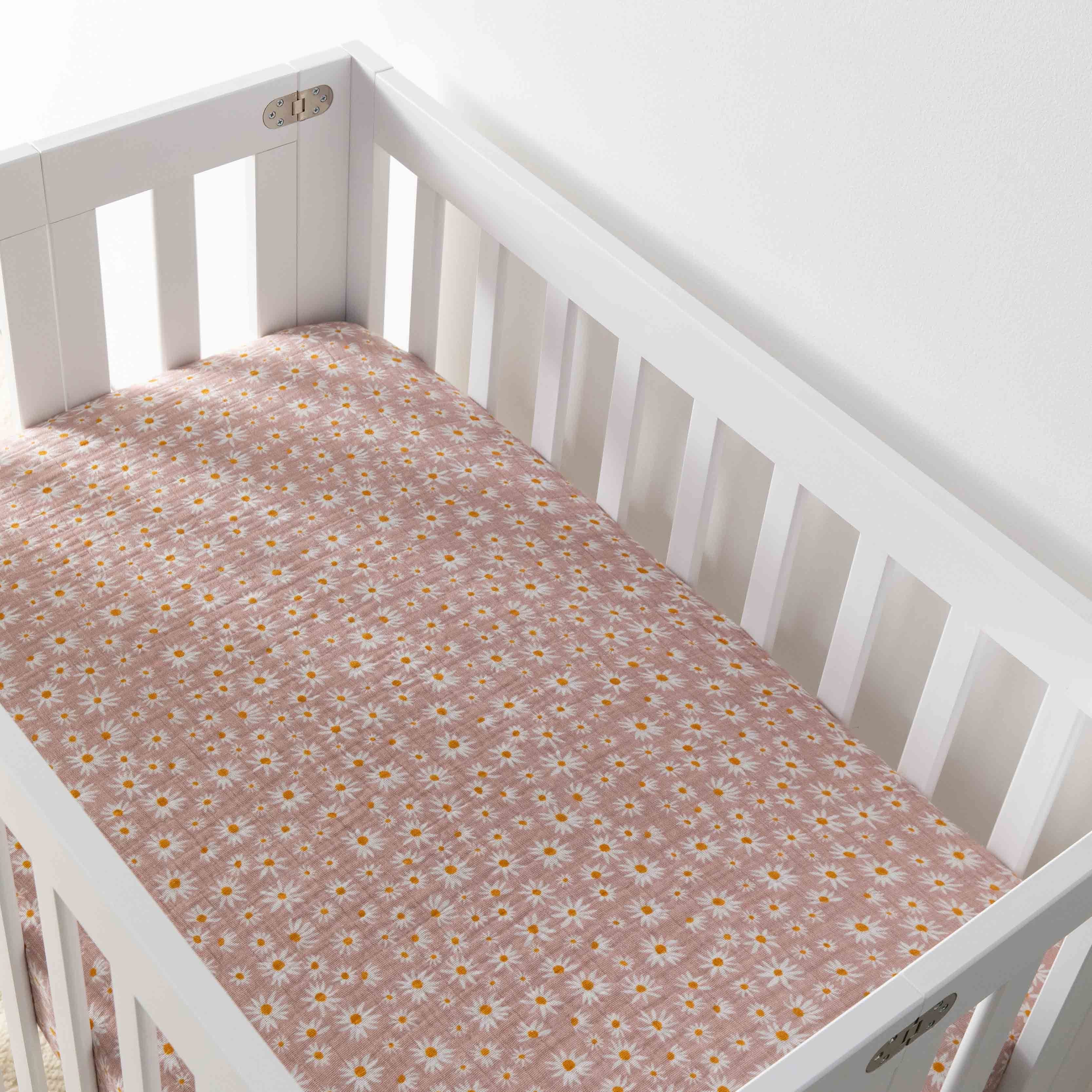 Babyletto Mini Crib Sheet in GOTS Certified Organic Muslin Cotton - Image 29