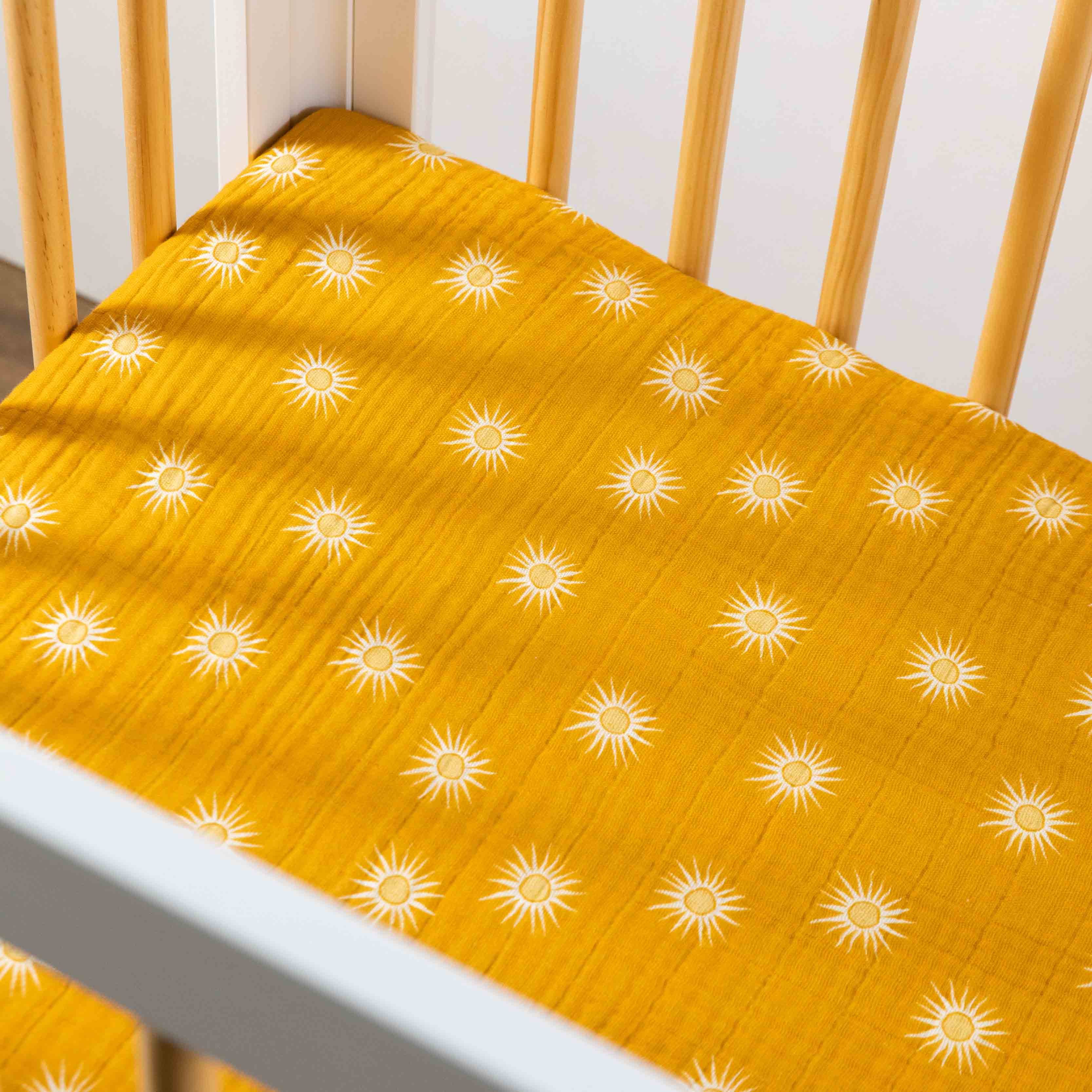 Babyletto Mini Crib Sheet in GOTS Certified Organic Muslin Cotton - Image 36