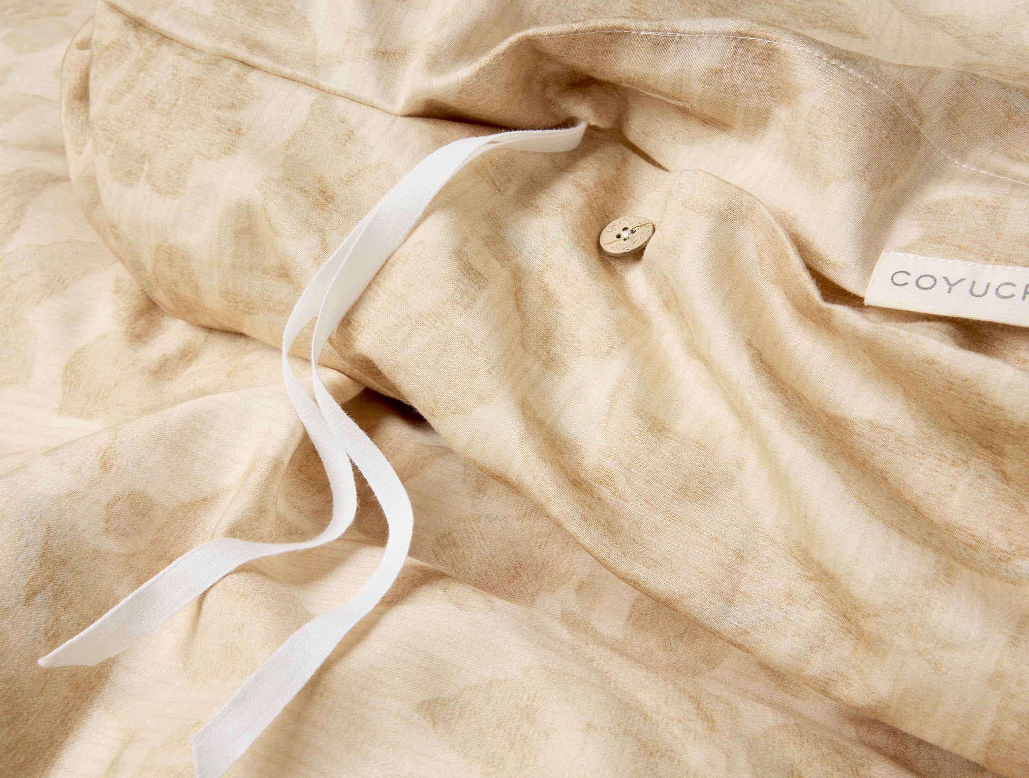 Coyuchi Camellia Organic Print Duvet Cover - Image 4