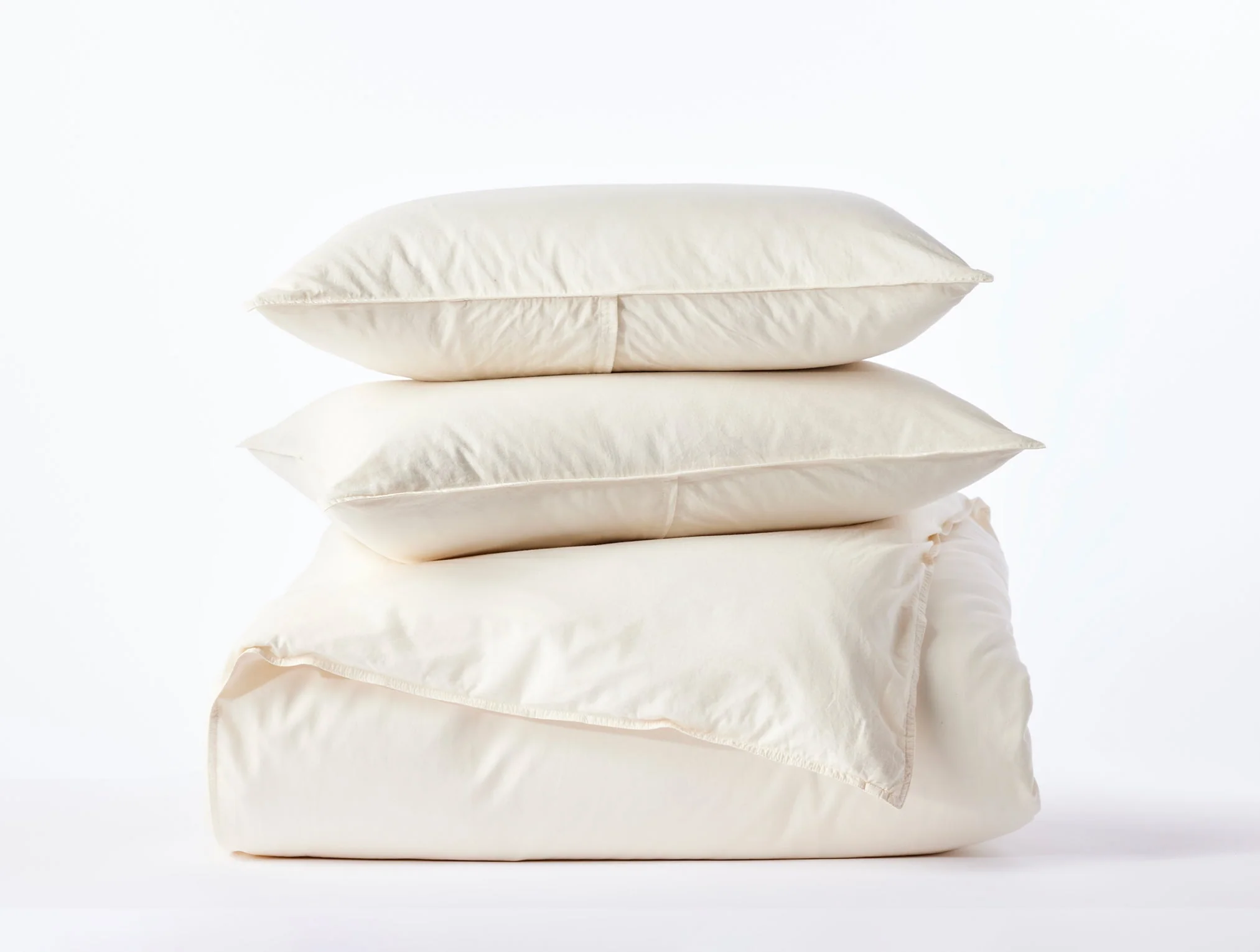 Coyuchi Organic Crinkled Percale™ Duvet Set