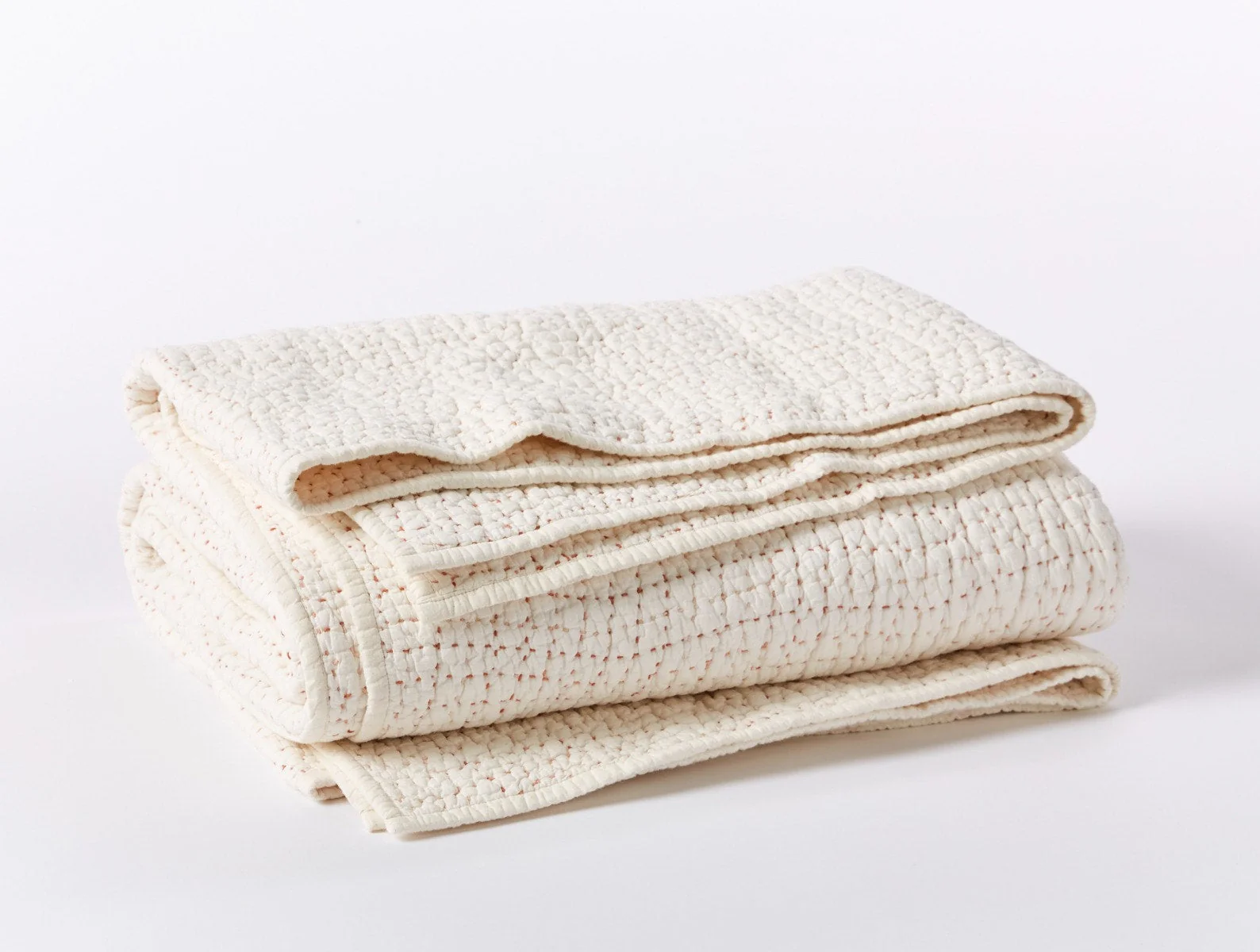 Coyuchi Pebbled Handstitched Organic Quilt