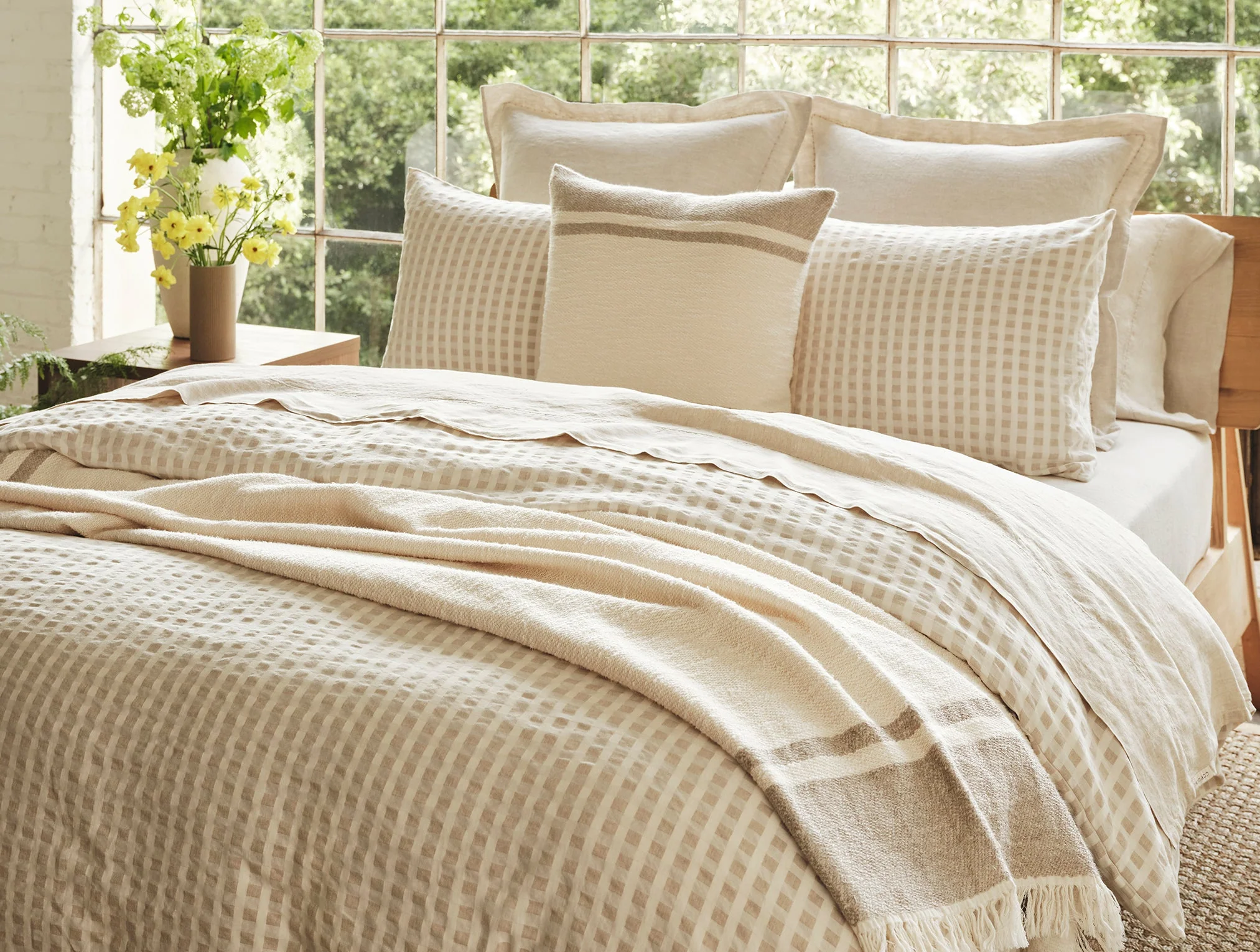 Coyuchi Birch Organic Duvet Cover - Image 3
