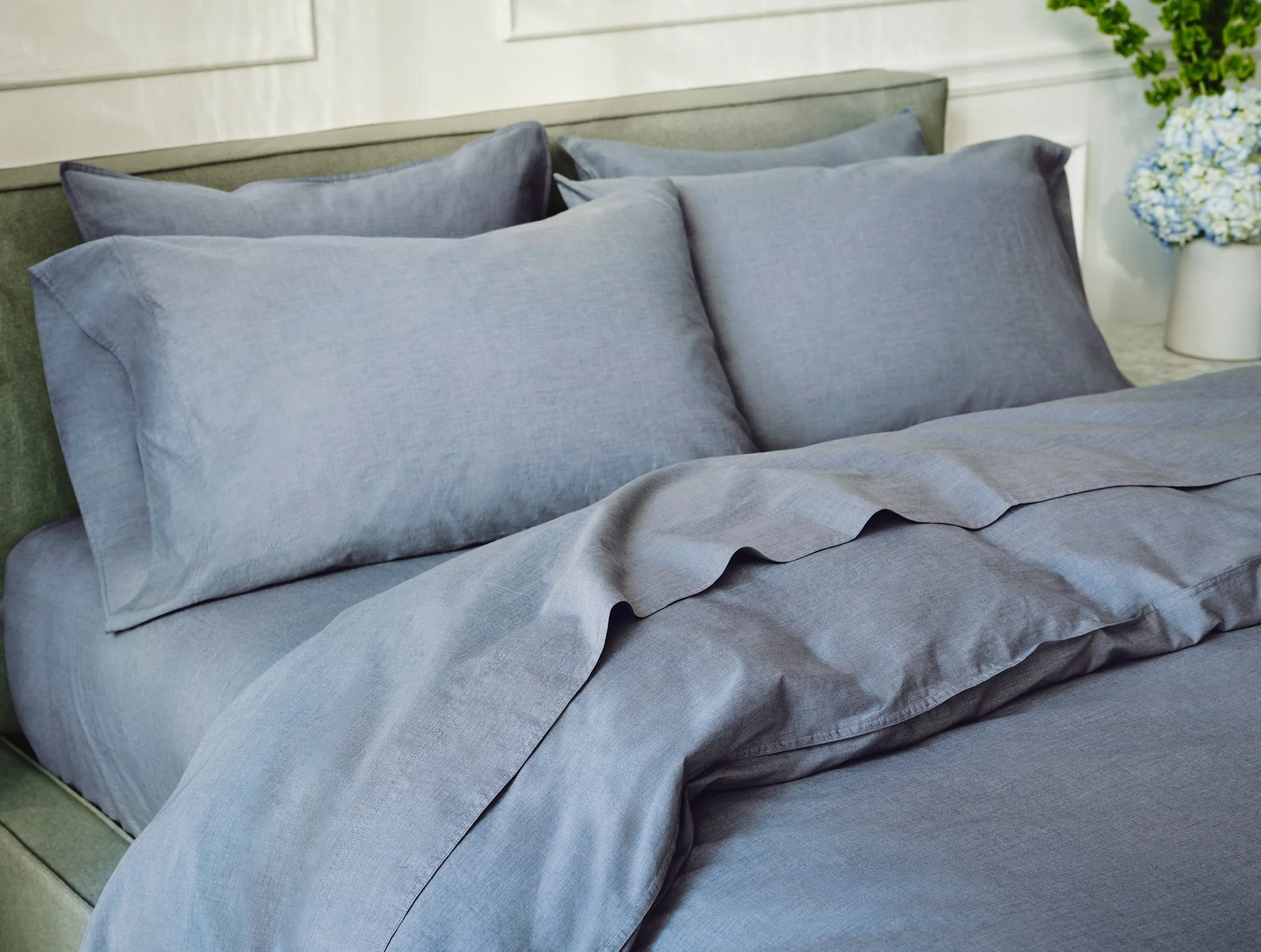 Coyuchi Organic Crinkled Percale™ Sheet Set - Image 2