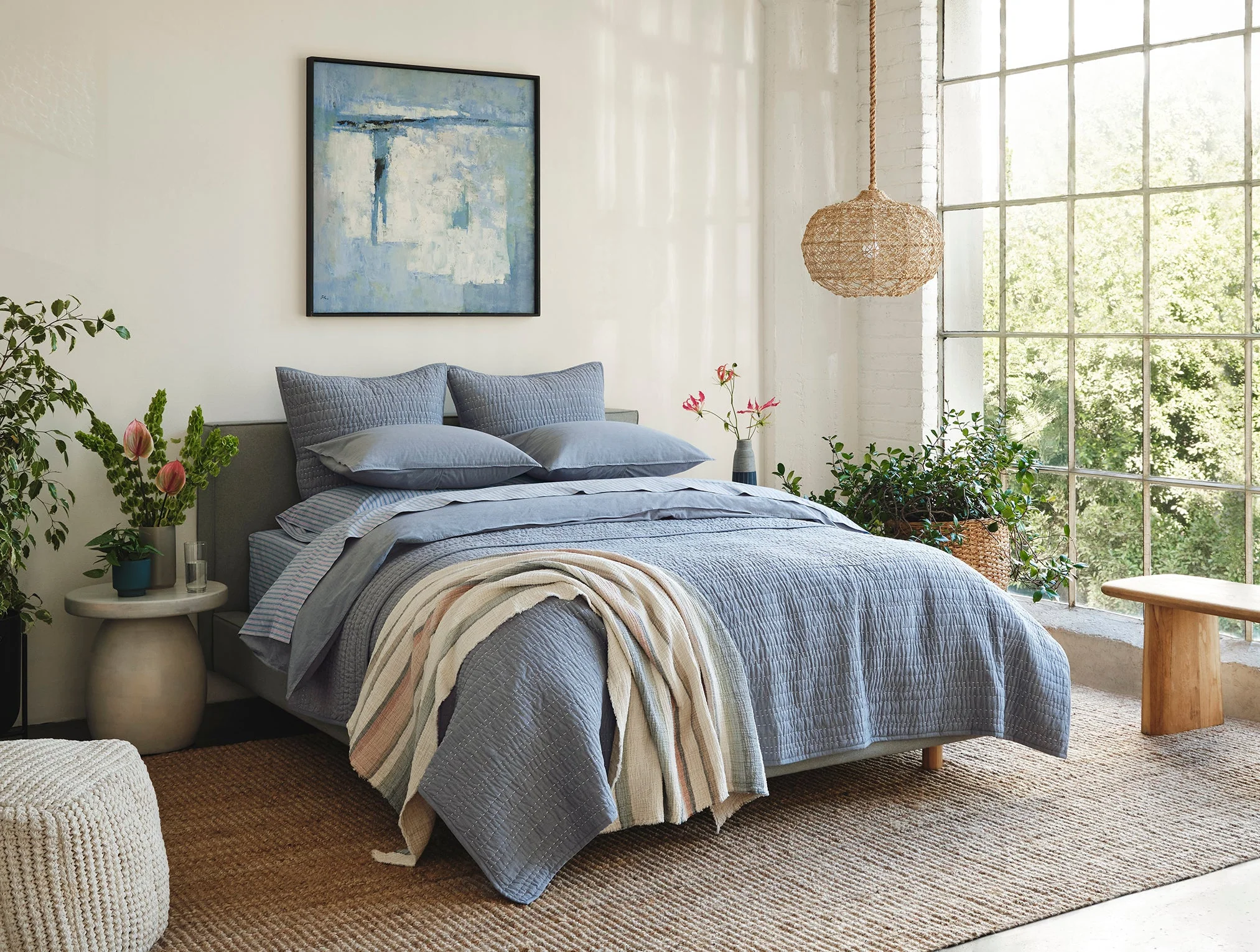 Coyuchi Organic Crinkled Percale™ Sheet Set - Image 3