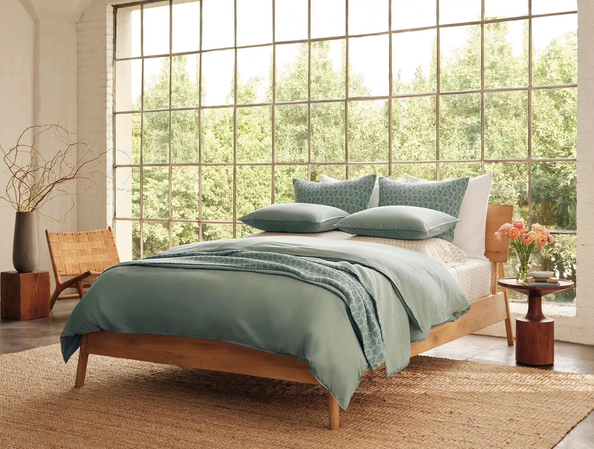 Coyuchi Organic Print Percale Sheet Set - Image 3