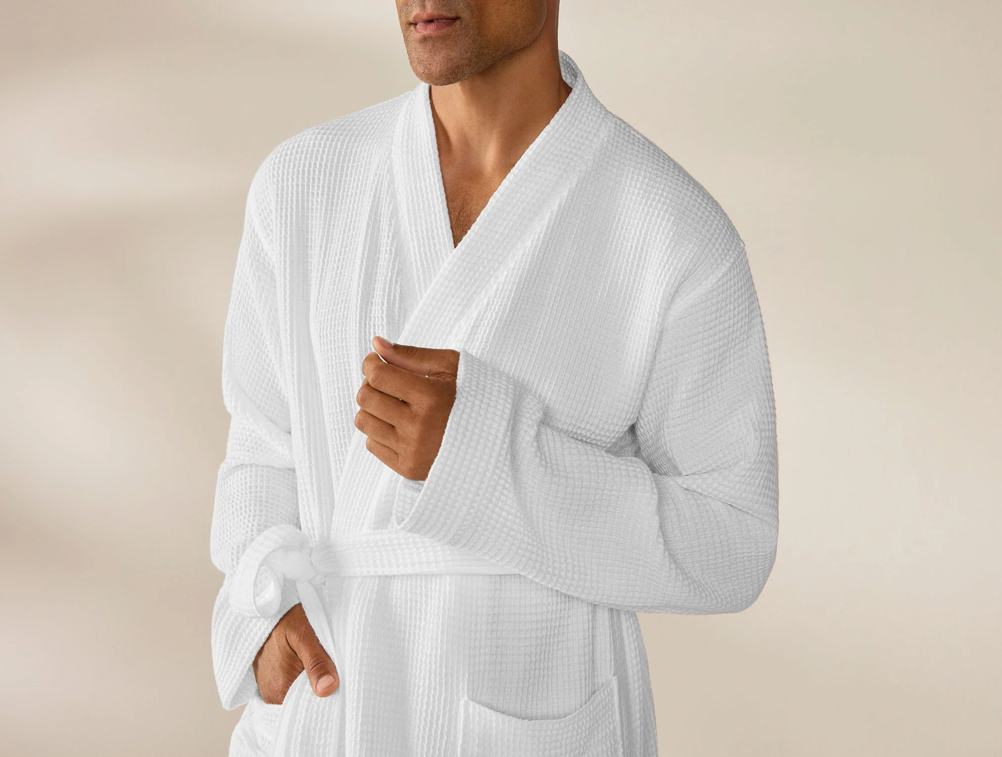 Coyuchi Unisex Organic Waffle Robe - Image 10