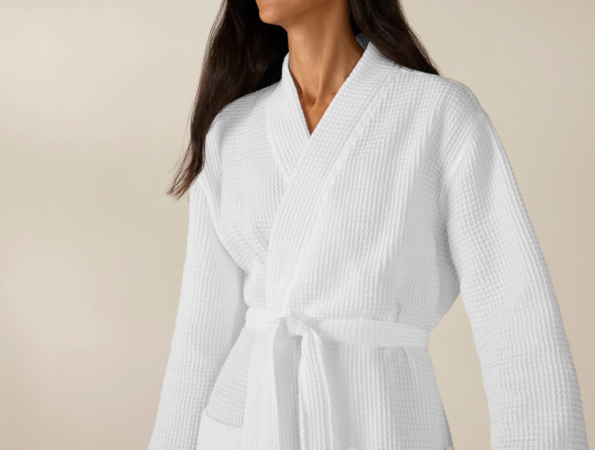 Coyuchi Unisex Organic Waffle Robe - Image 5