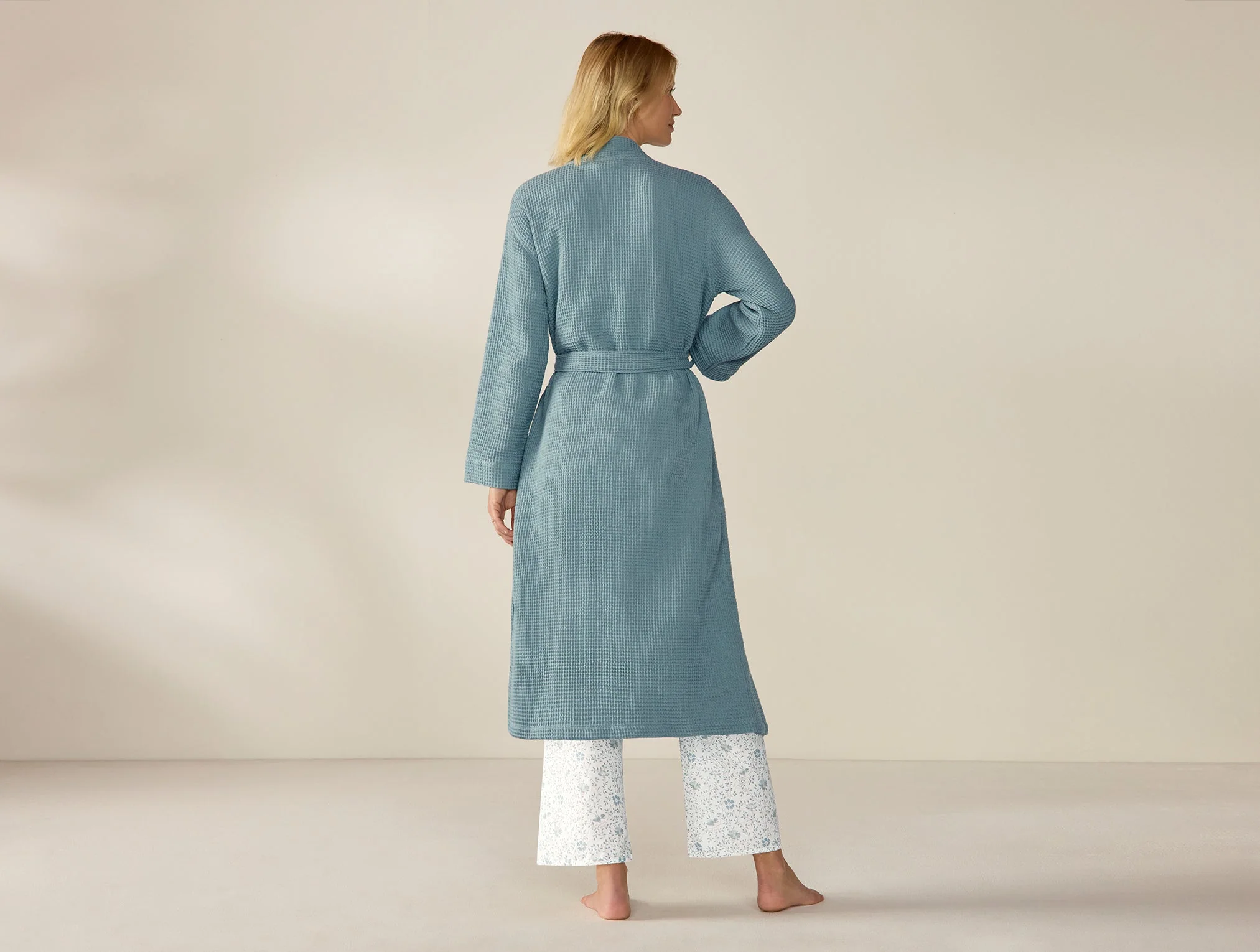 Coyuchi Unisex Organic Waffle Robe - Image 4
