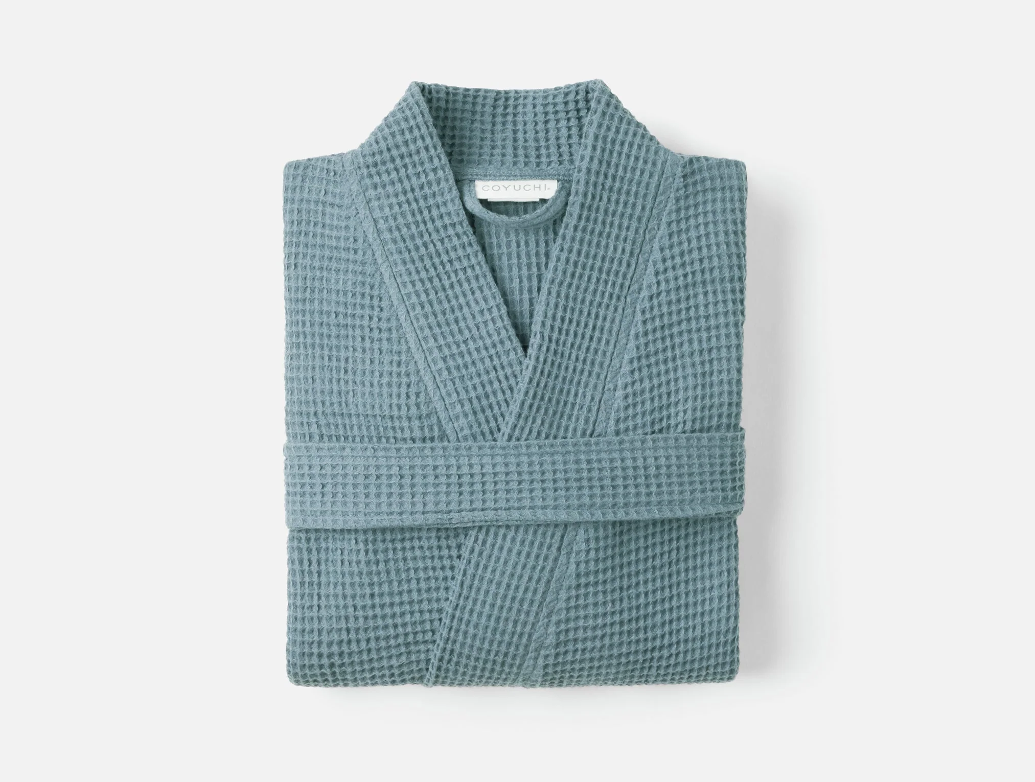 Coyuchi Unisex Organic Waffle Robe - Image 9