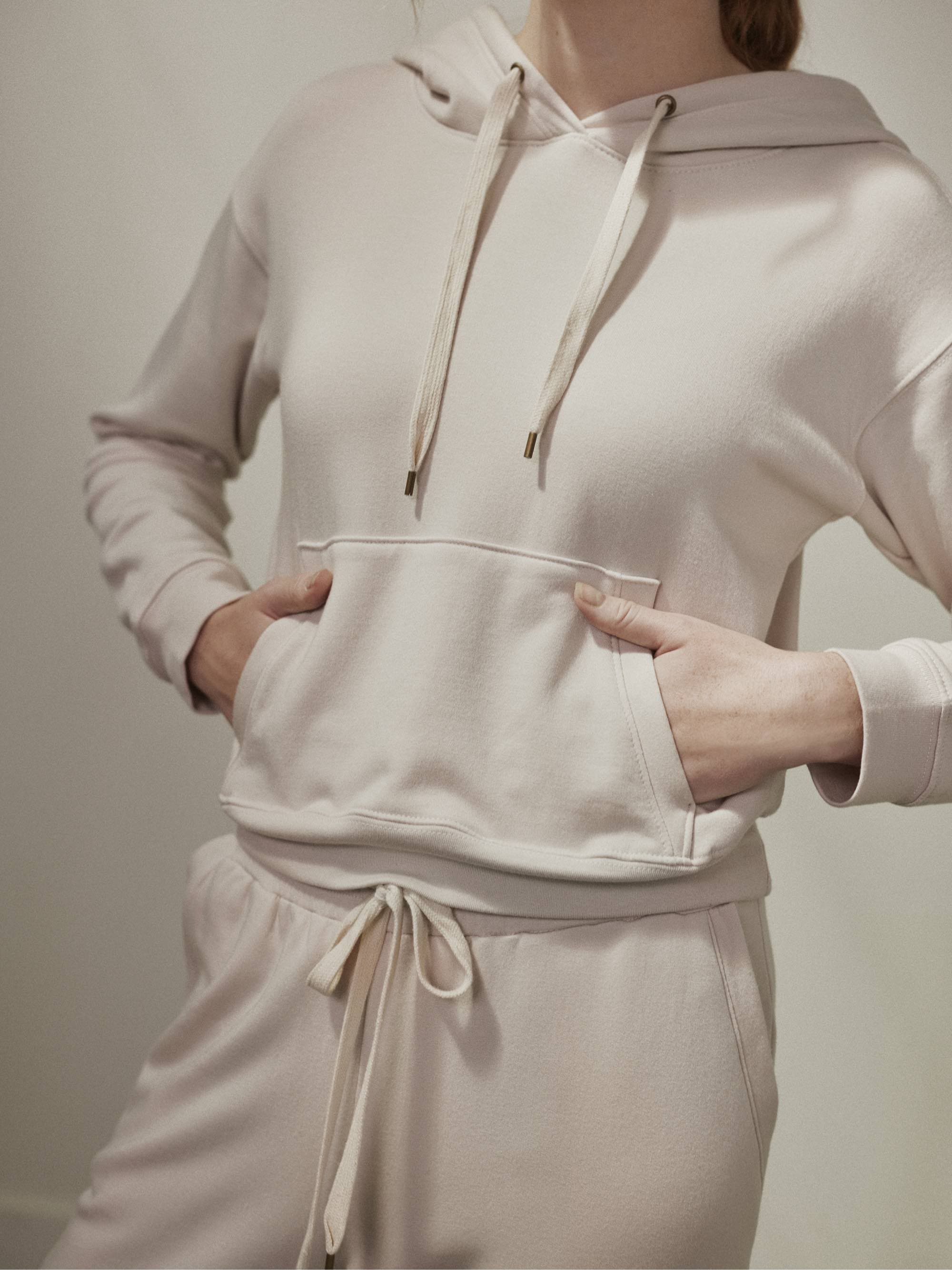 Fleece Cropped Hoodie - Image 3
