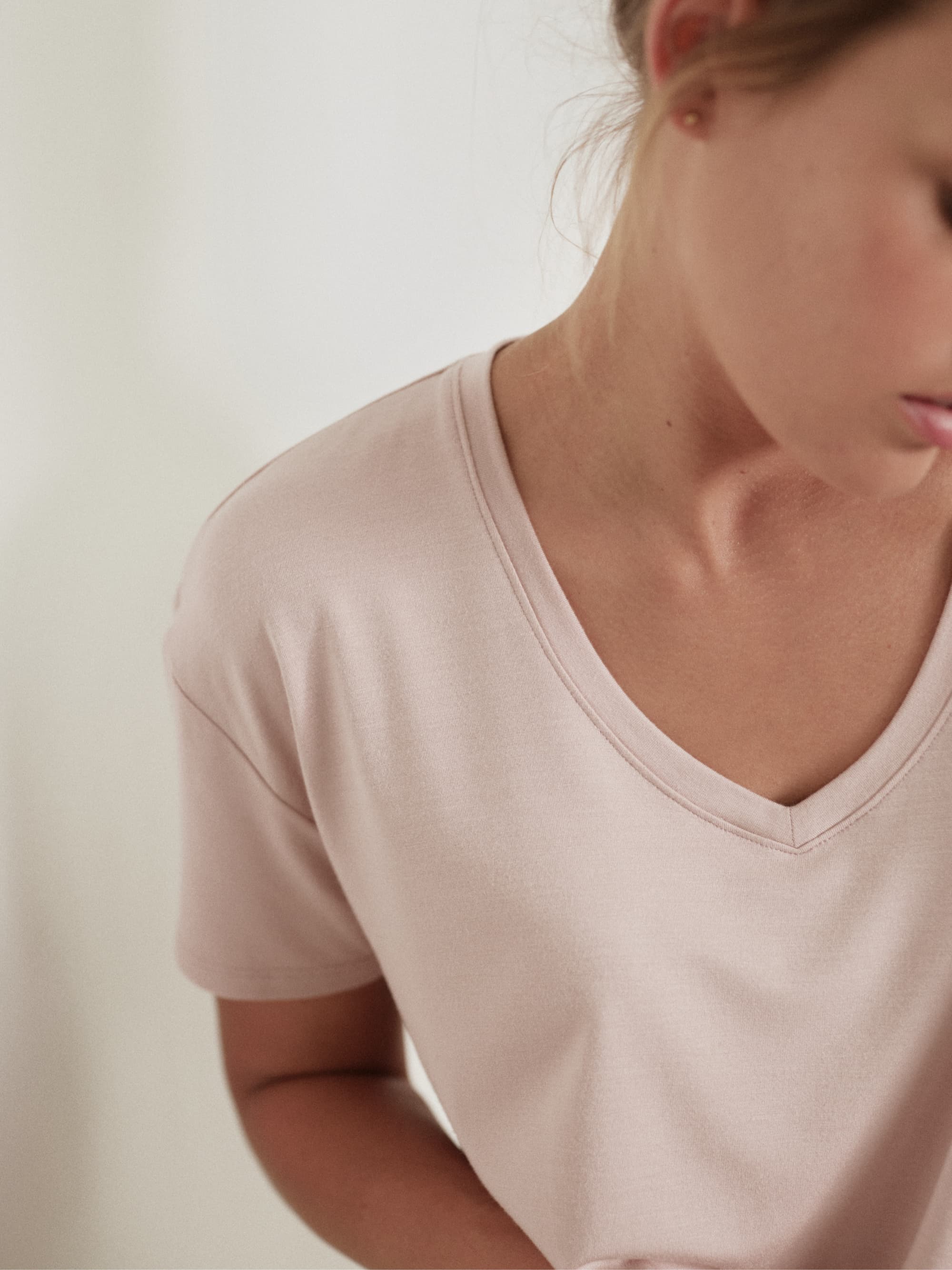 Modal V-Neck Dress - Image 15
