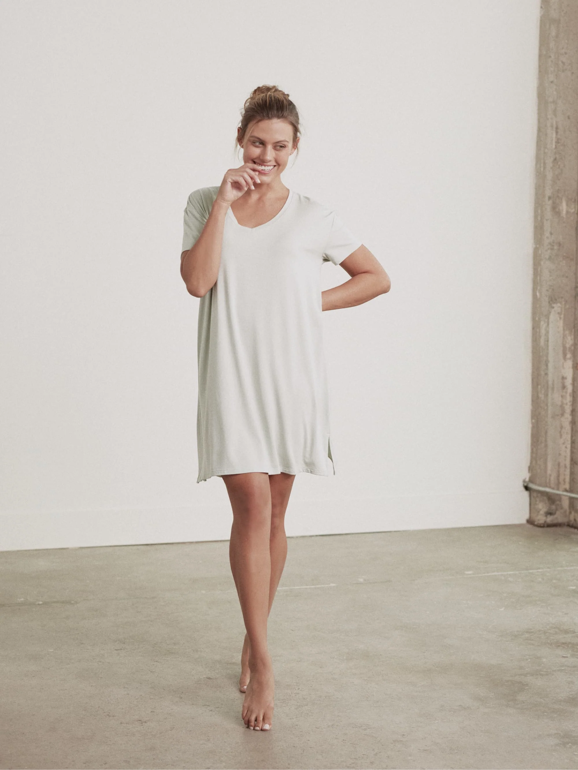 Modal V-Neck Dress - Image 19