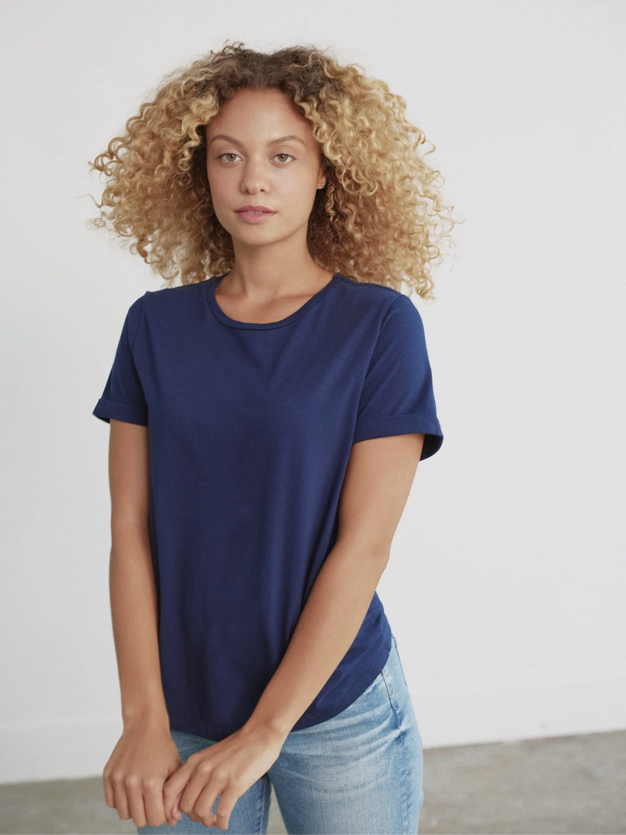 Organic Roll Cuff Tee - Image 14