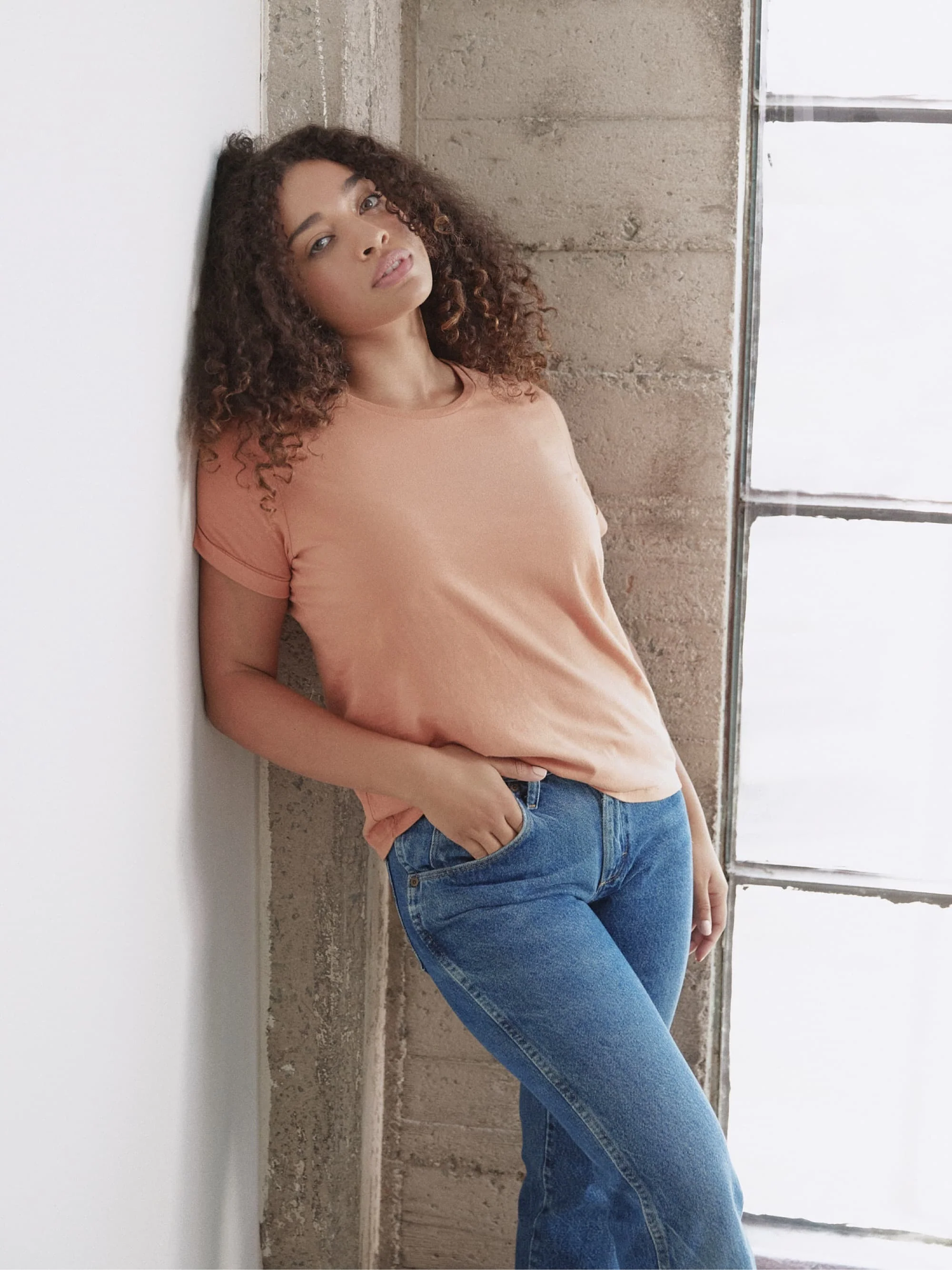 Organic Roll Cuff Tee - Image 35