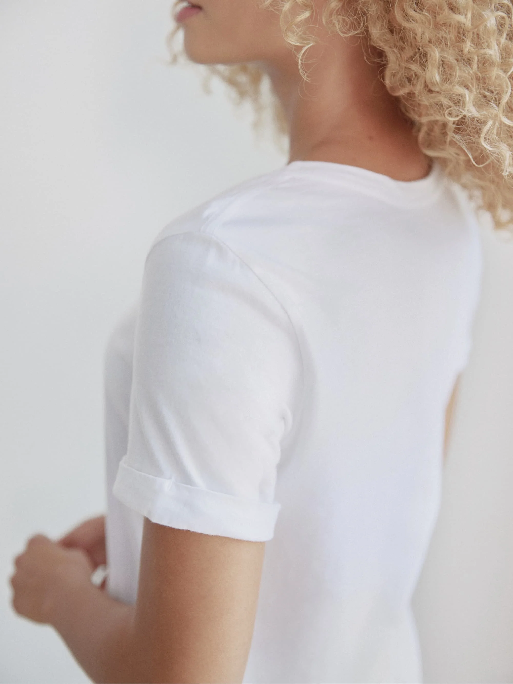 Organic Roll Cuff Tee - Image 4