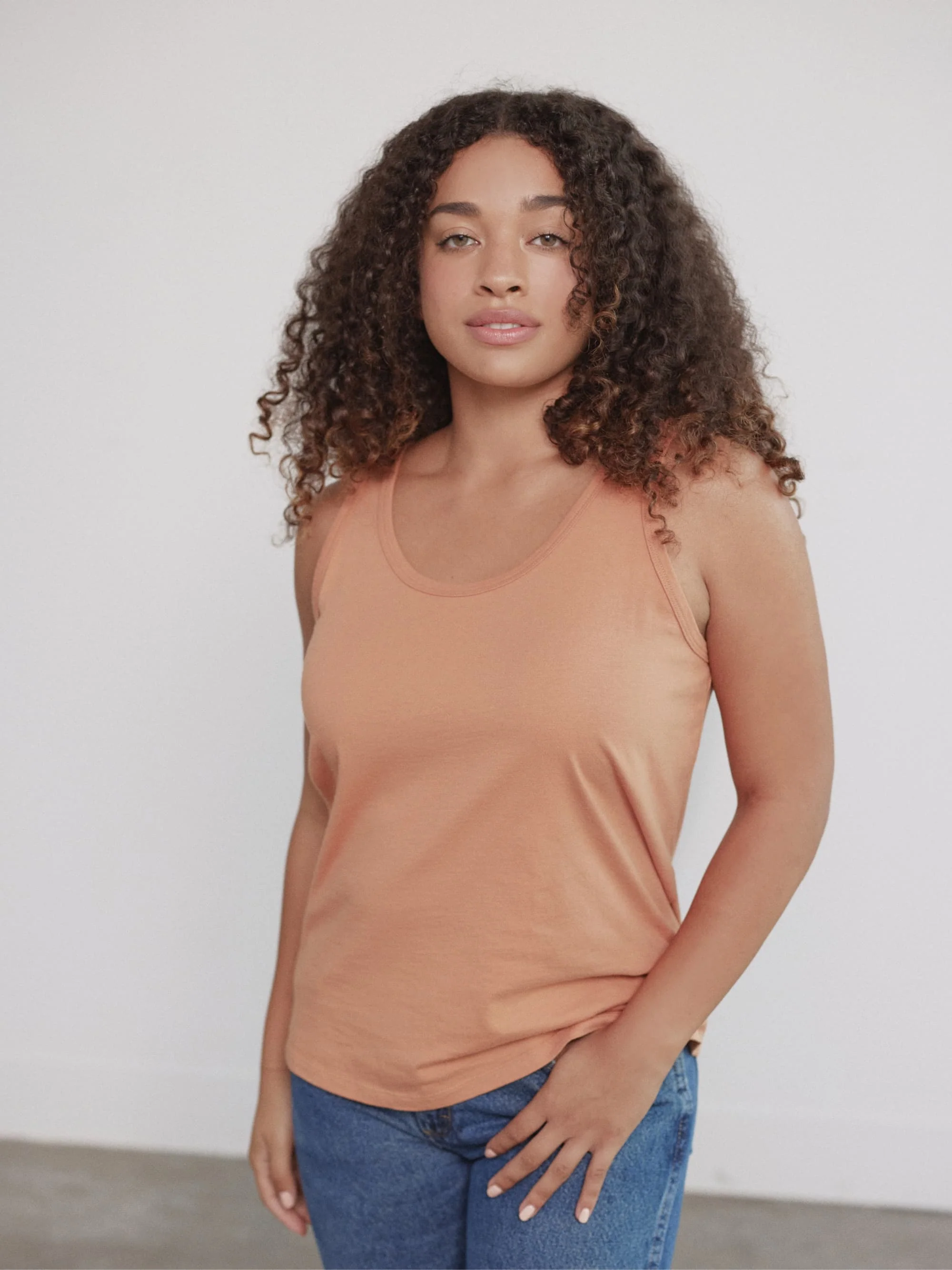 Organic Cotton Scoop Neck Tank Top - Image 14
