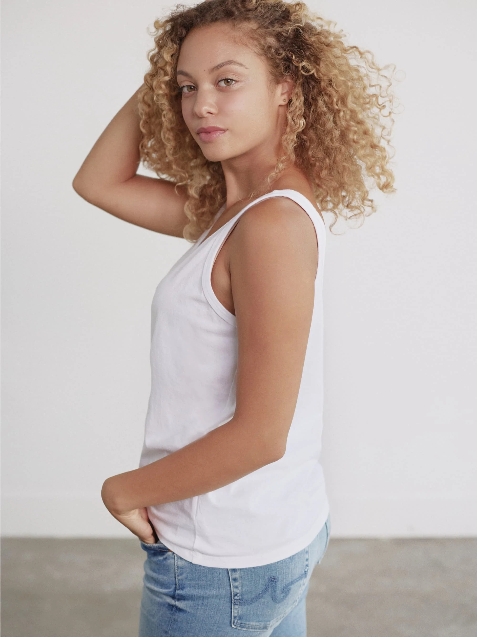 Organic Cotton Scoop Neck Tank Top - Image 20