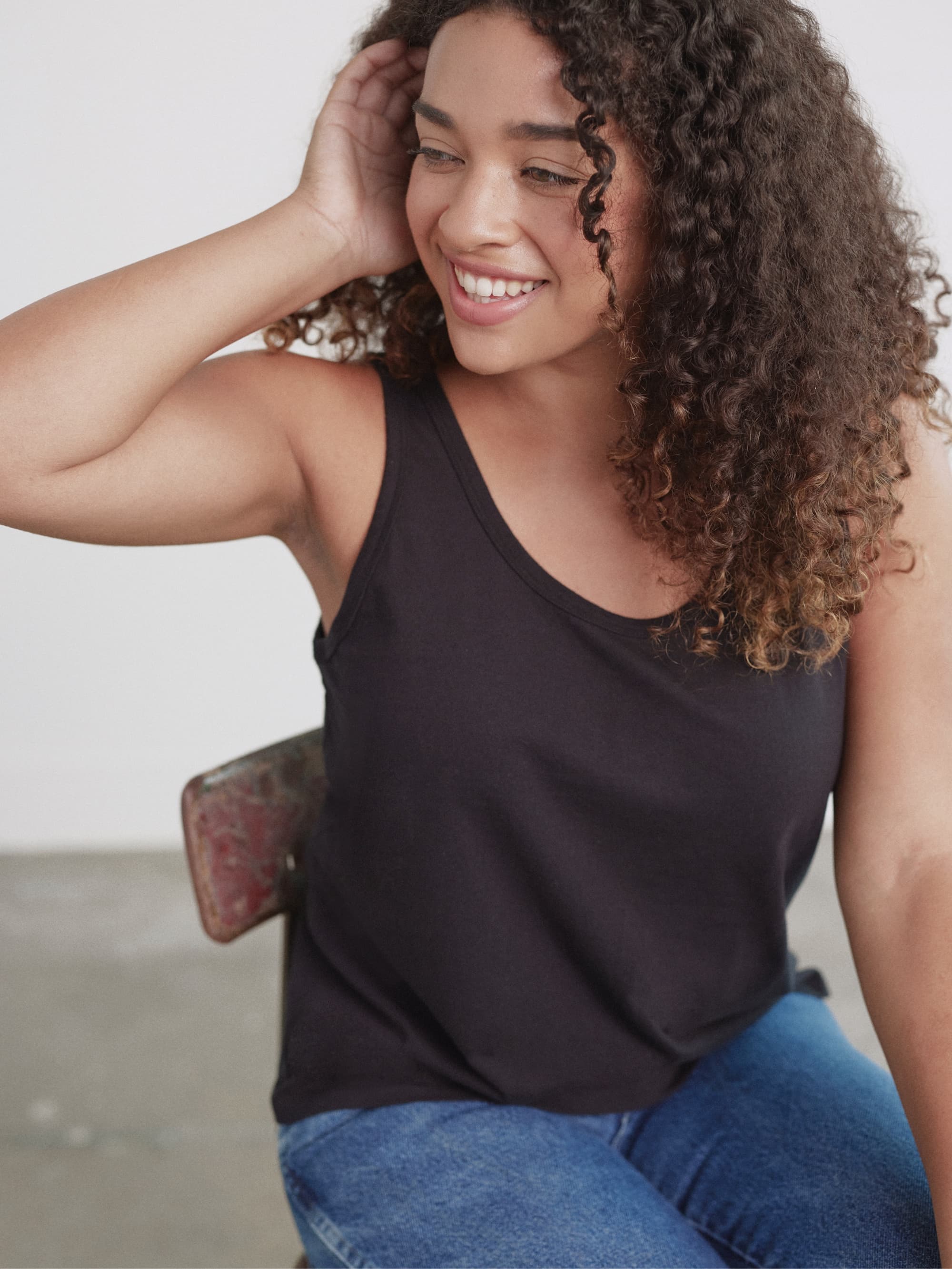 Organic Cotton Scoop Neck Tank Top - Image 25