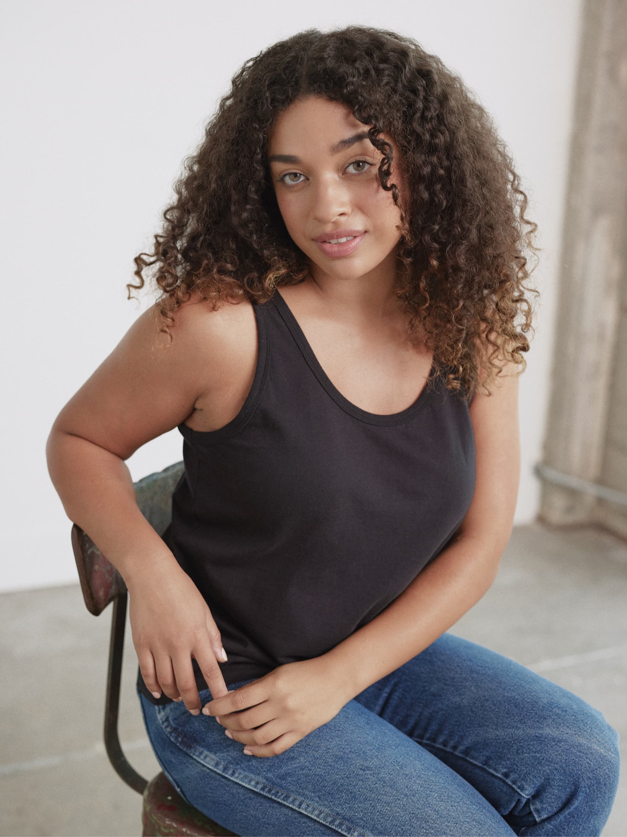 Organic Cotton Scoop Neck Tank Top - Image 29