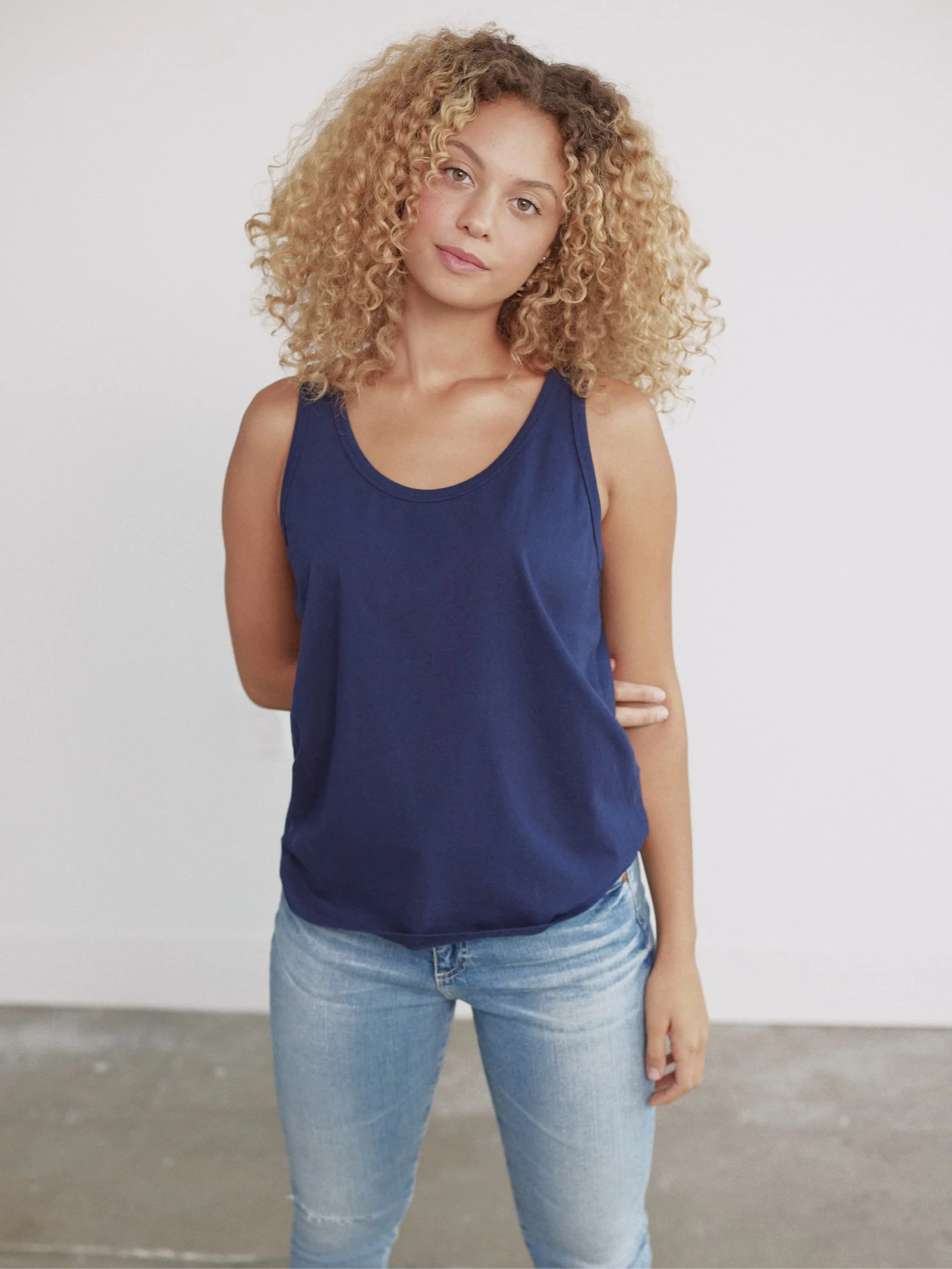 Organic Cotton Scoop Neck Tank Top - Image 32