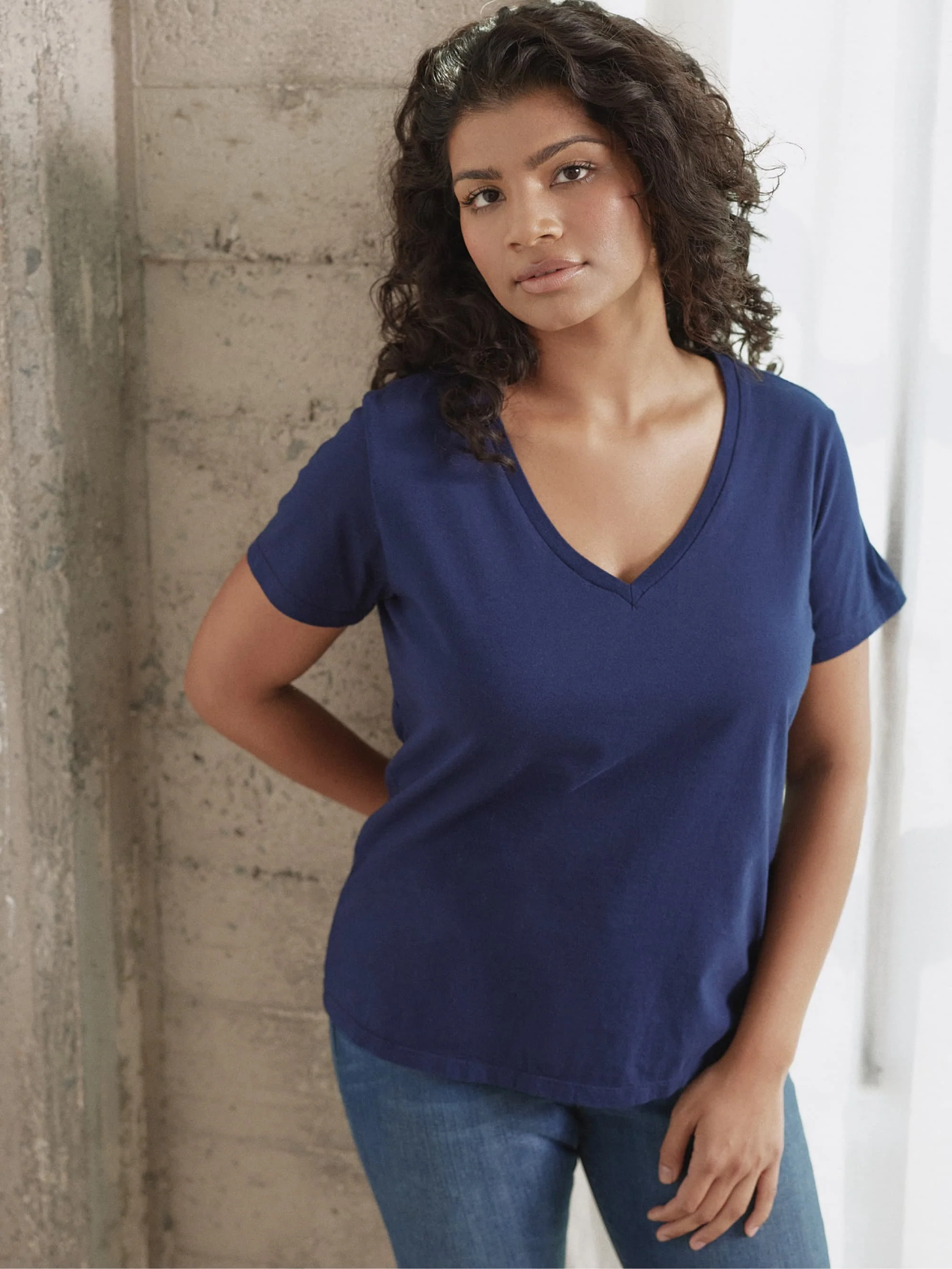 Organic V-Neck Tee - Image 11