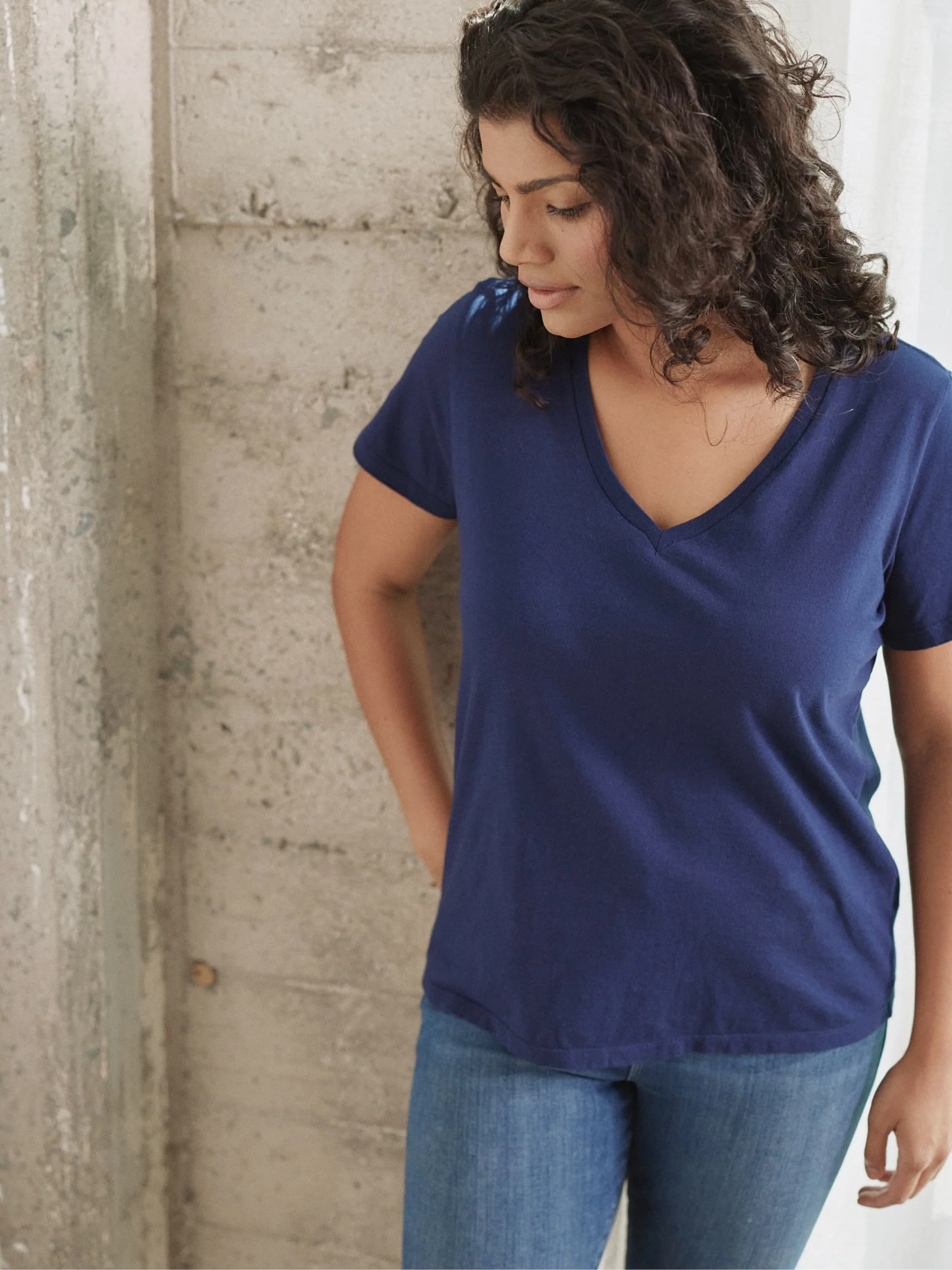 Organic V-Neck Tee - Image 12