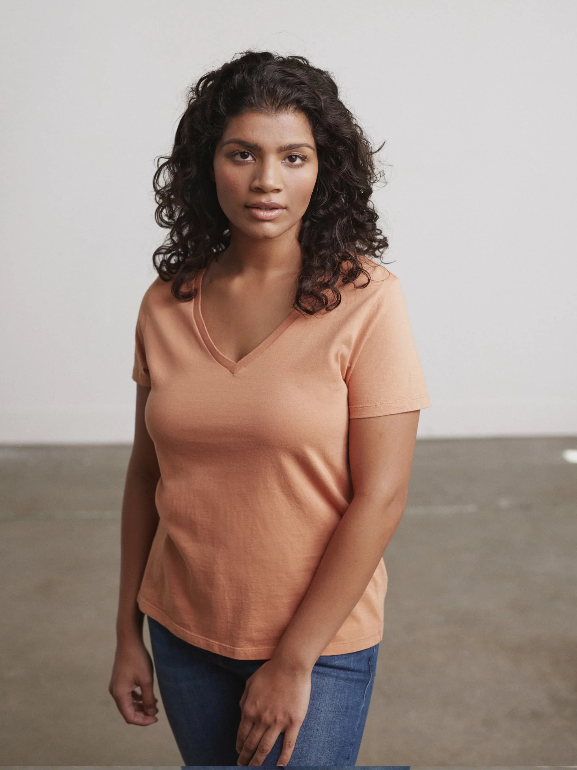 Organic V-Neck Tee - Image 25