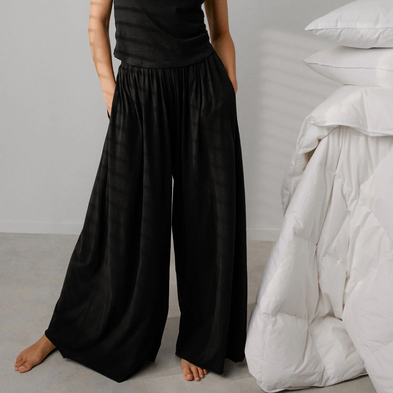 Lunya Organic Pima Wide Leg Pant - Image 2