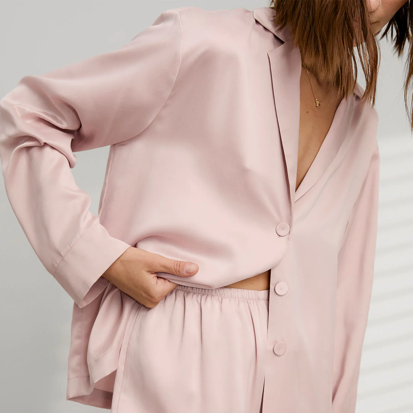 Lunya Washable Silk Long Sleeve Pant Set - Image 4