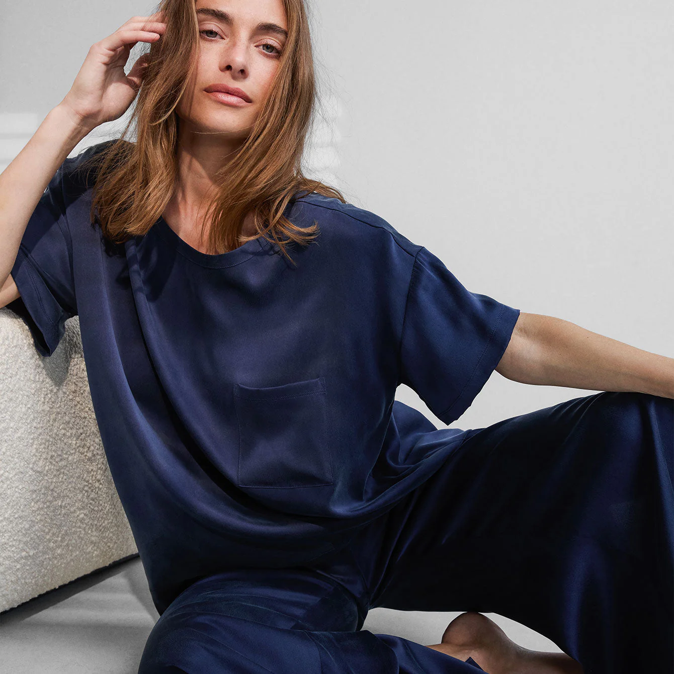 Lunya Washable Silk Tee Pant Set - Image 2