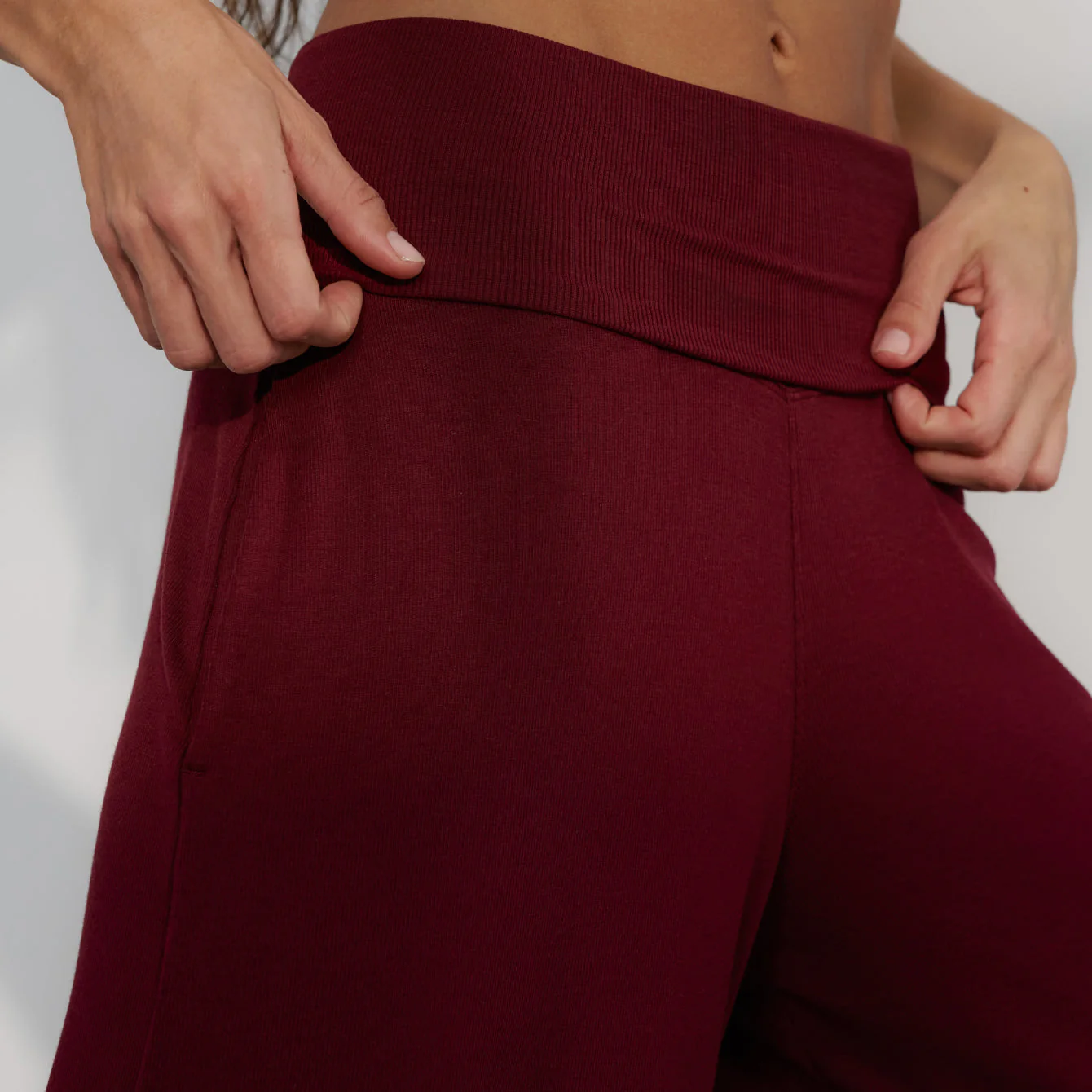Lunya Soft Modal Rib Foldover Pant - Image 3
