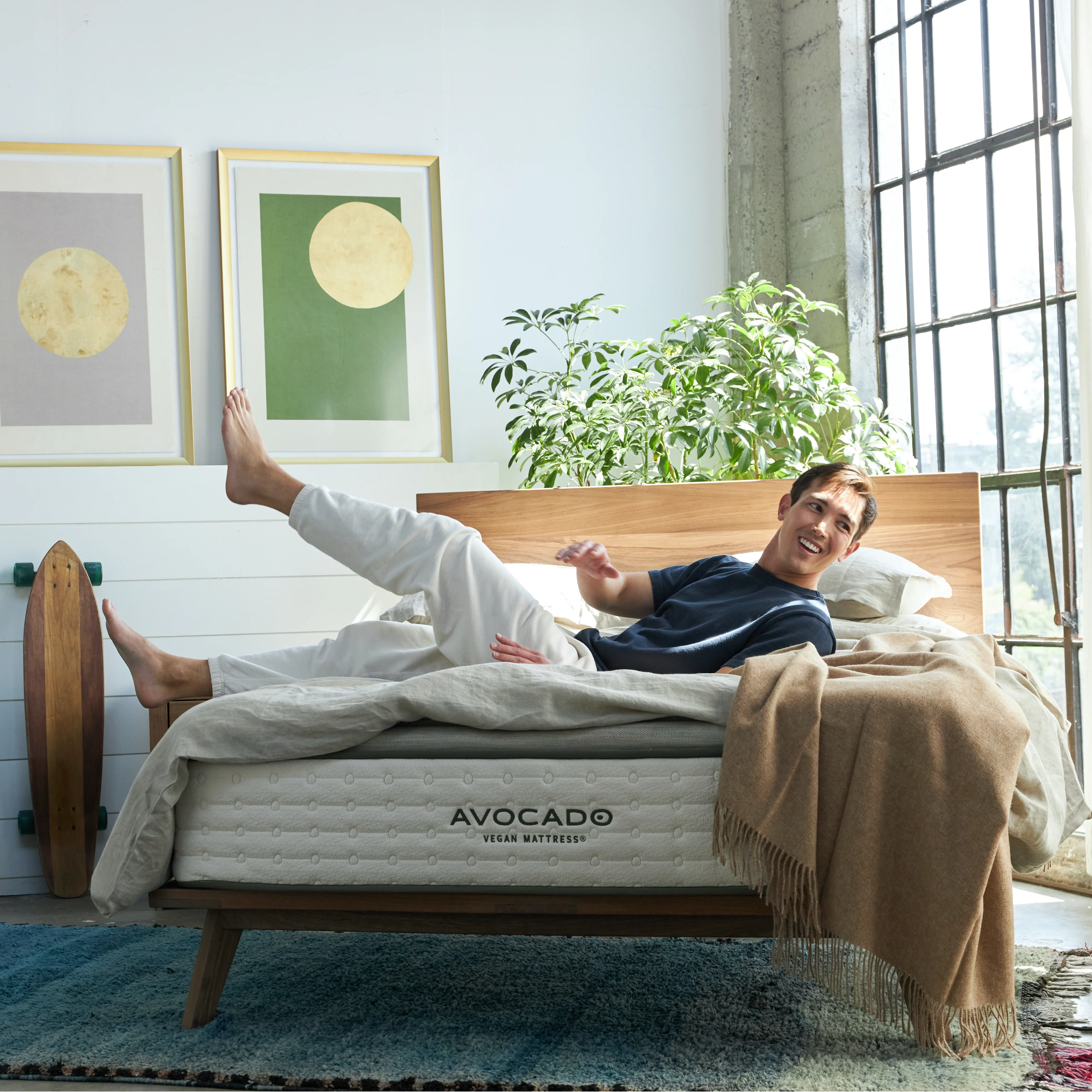 Mid-Century Modern Bed Frame - Image 3