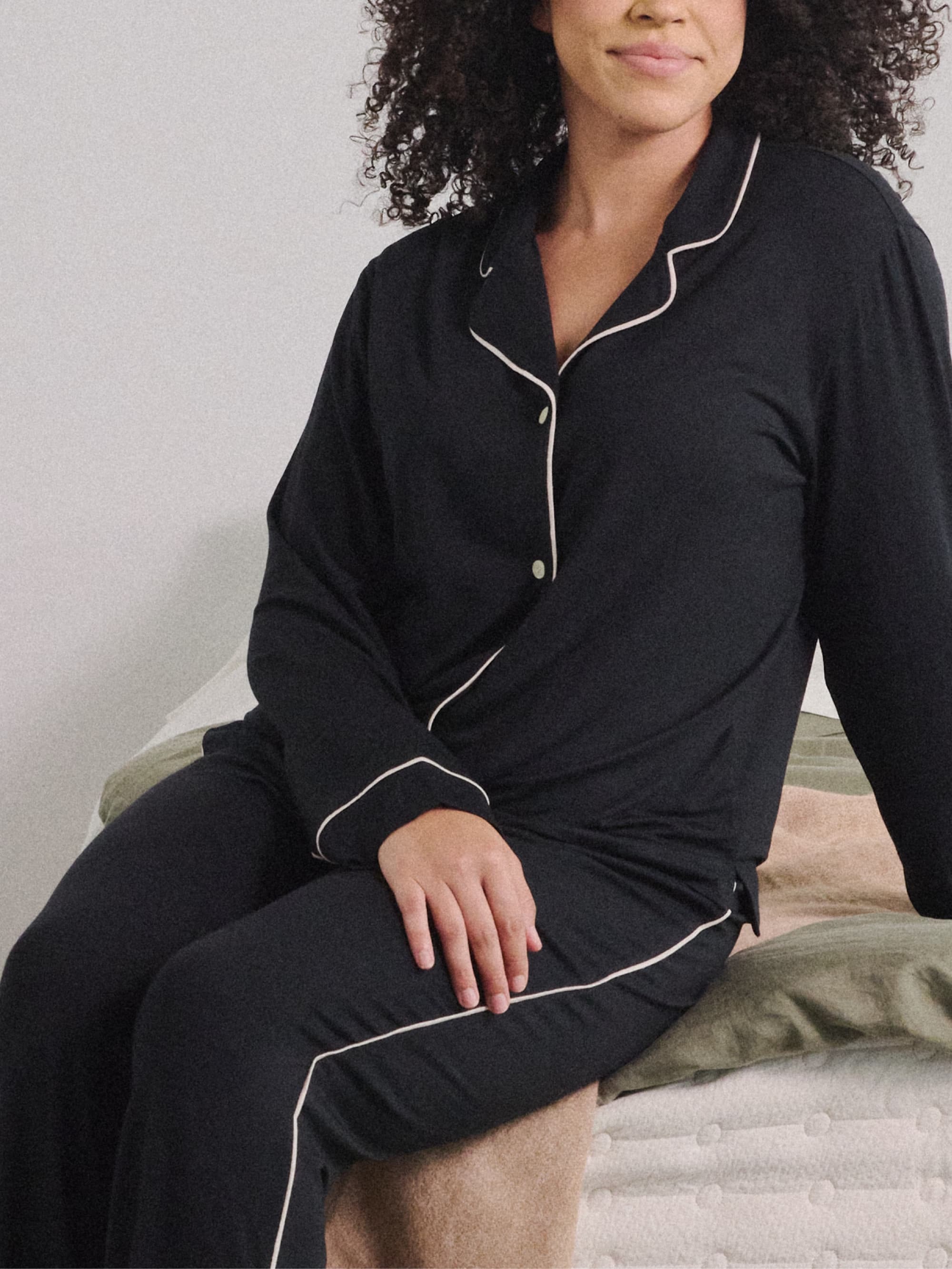 Modal Long Sleeve Pajama Set - Image 3