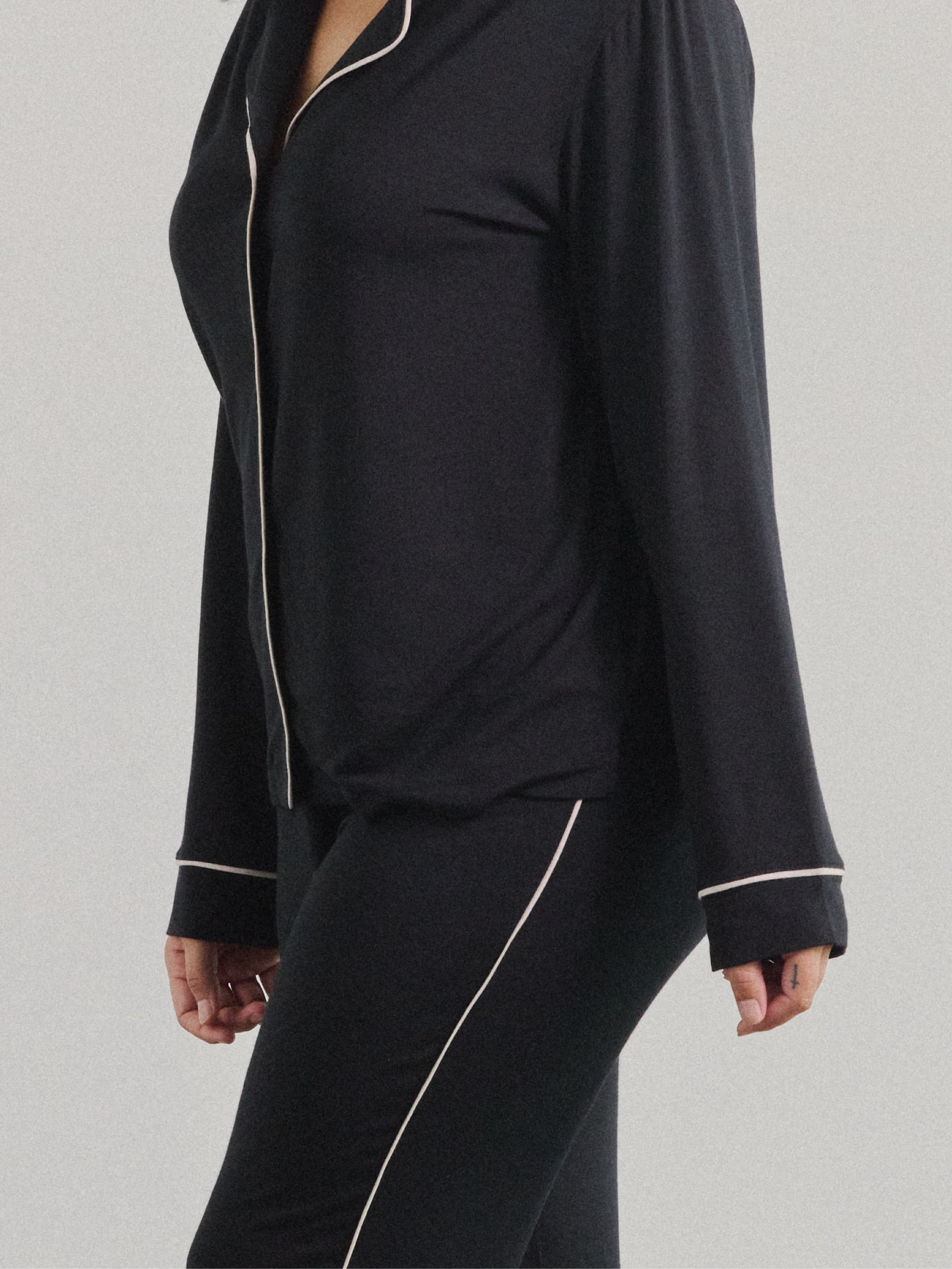 Modal Long Sleeve Pajama Set - Image 4