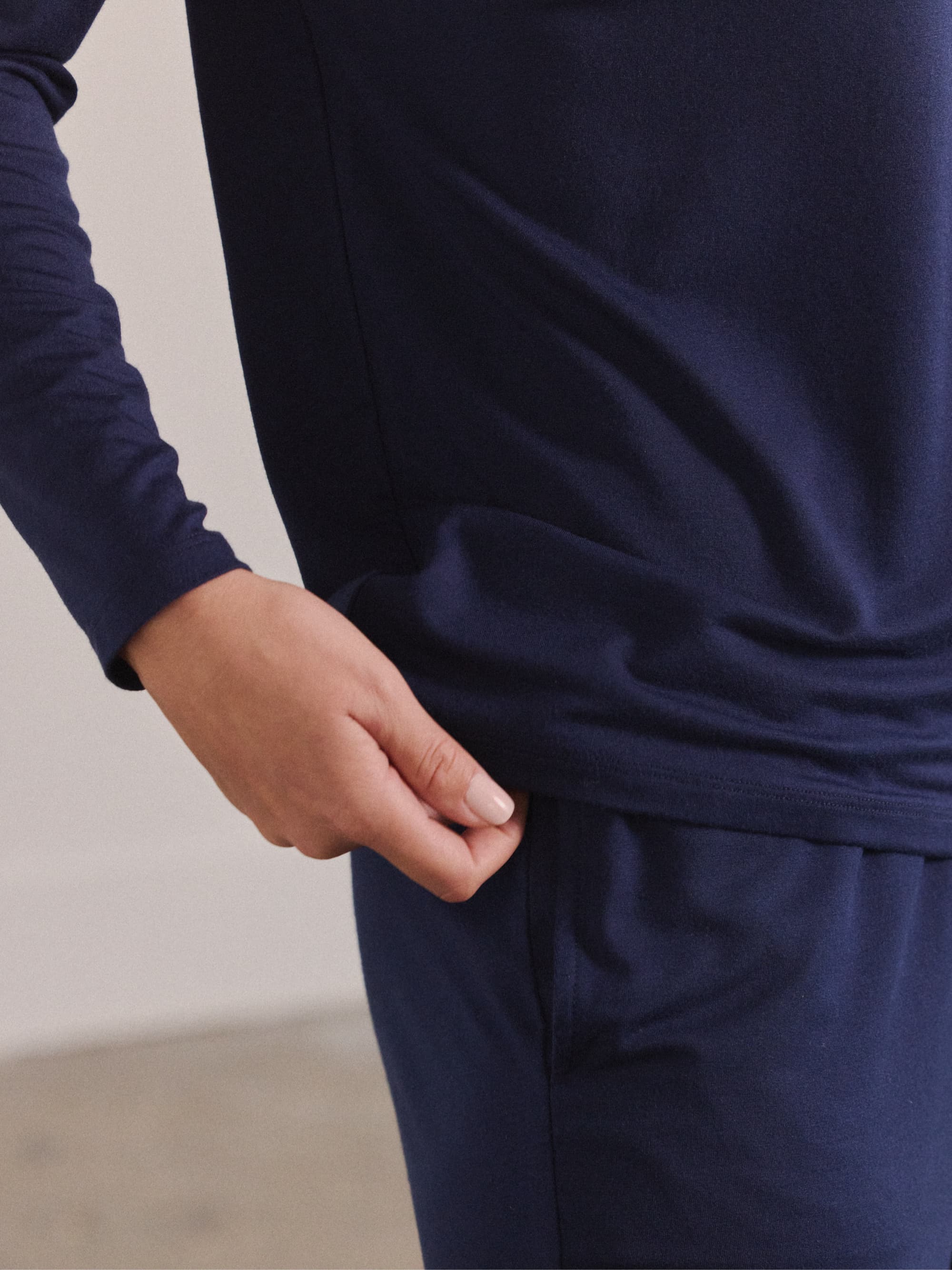 Modal Pajama Long Sleeve Tee - Image 11