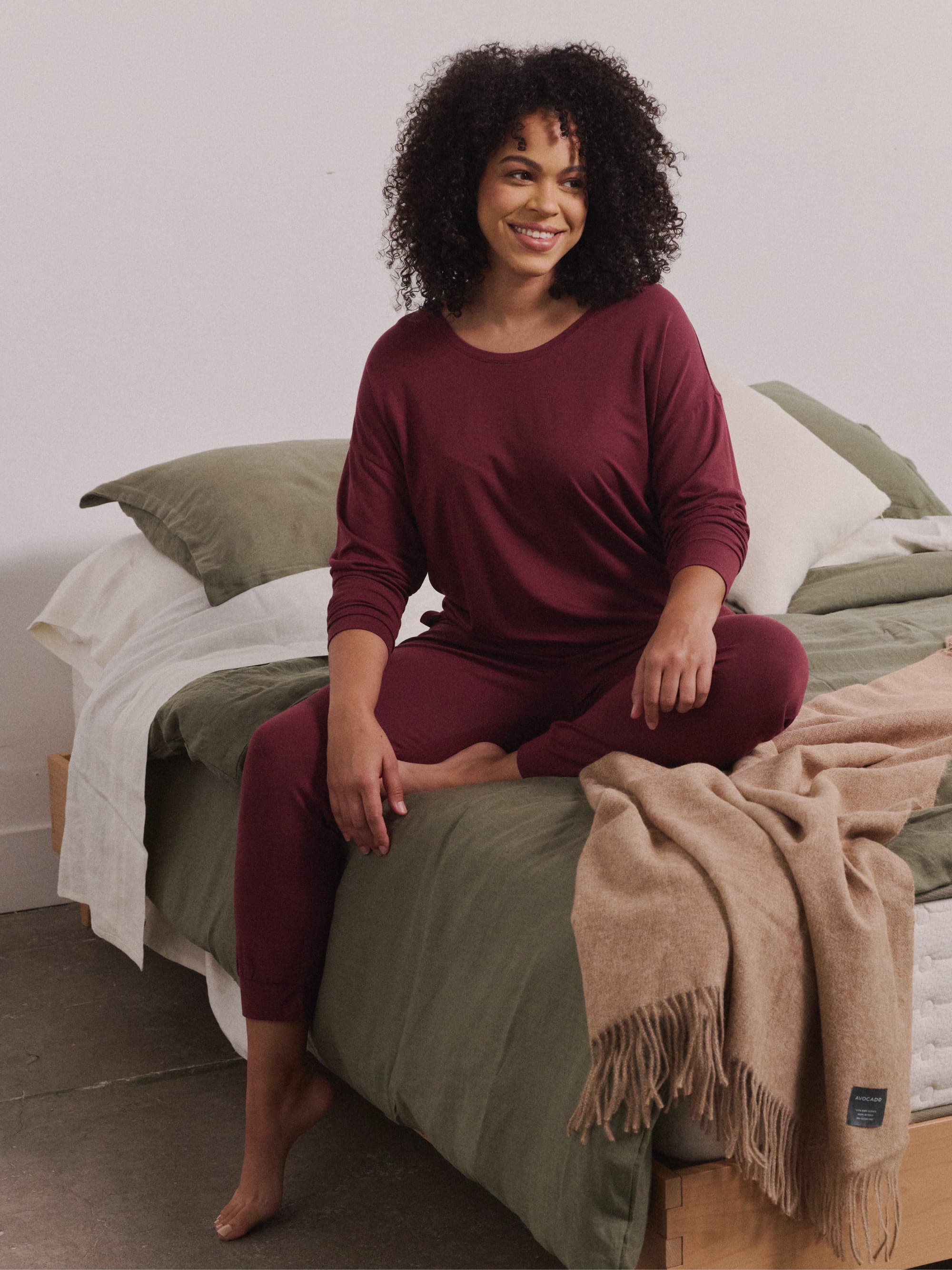 Modal Pajama Long Sleeve Tee - Image 15