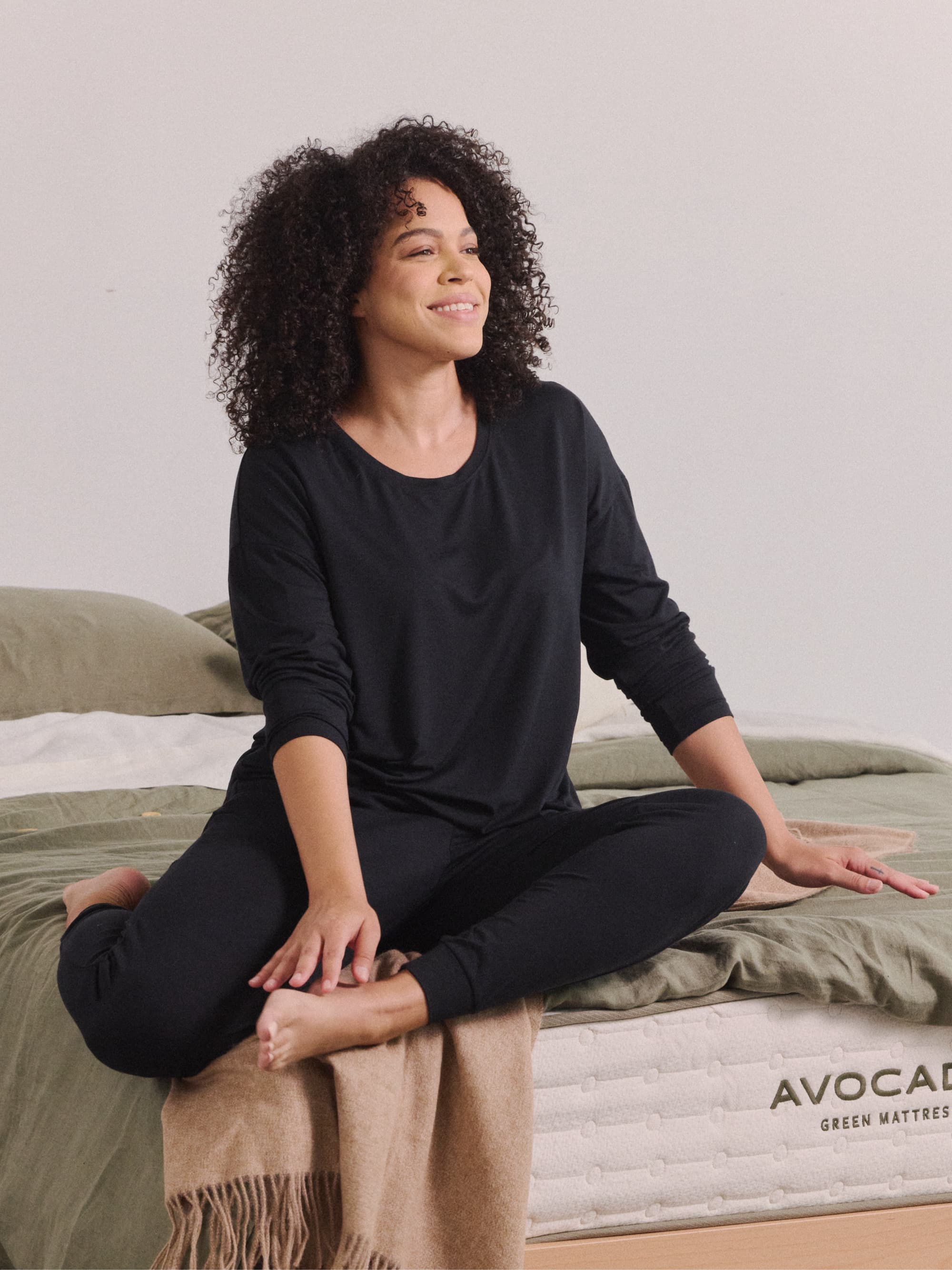 Modal Pajama Long Sleeve Tee - Image 2
