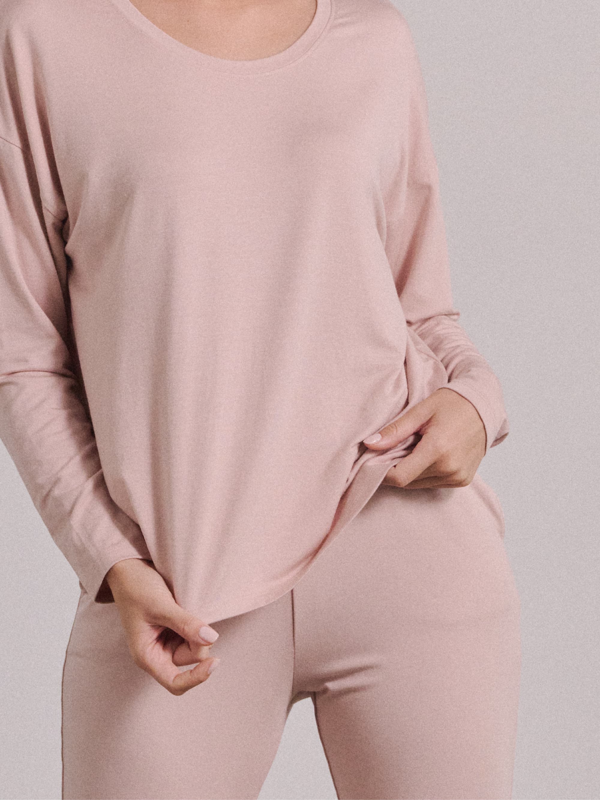 Modal Pajama Long Sleeve Tee - Image 22