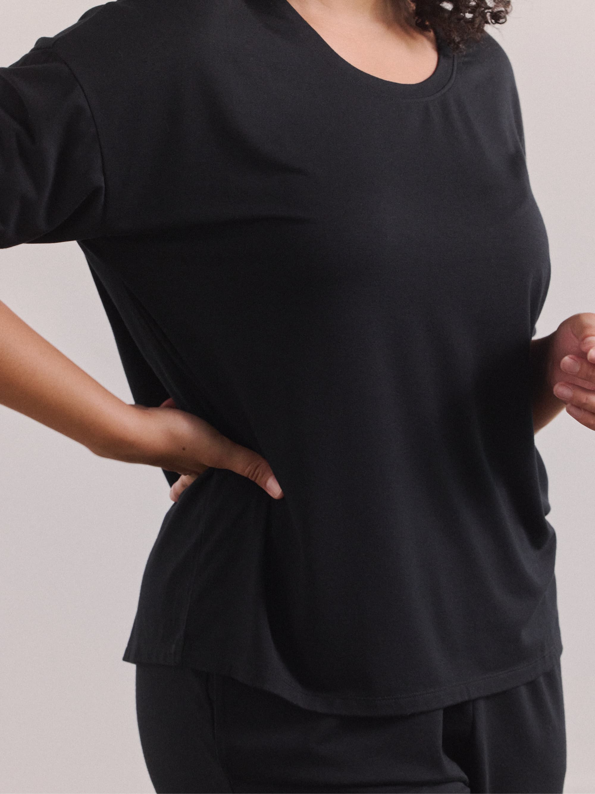 Modal Pajama Long Sleeve Tee - Image 3