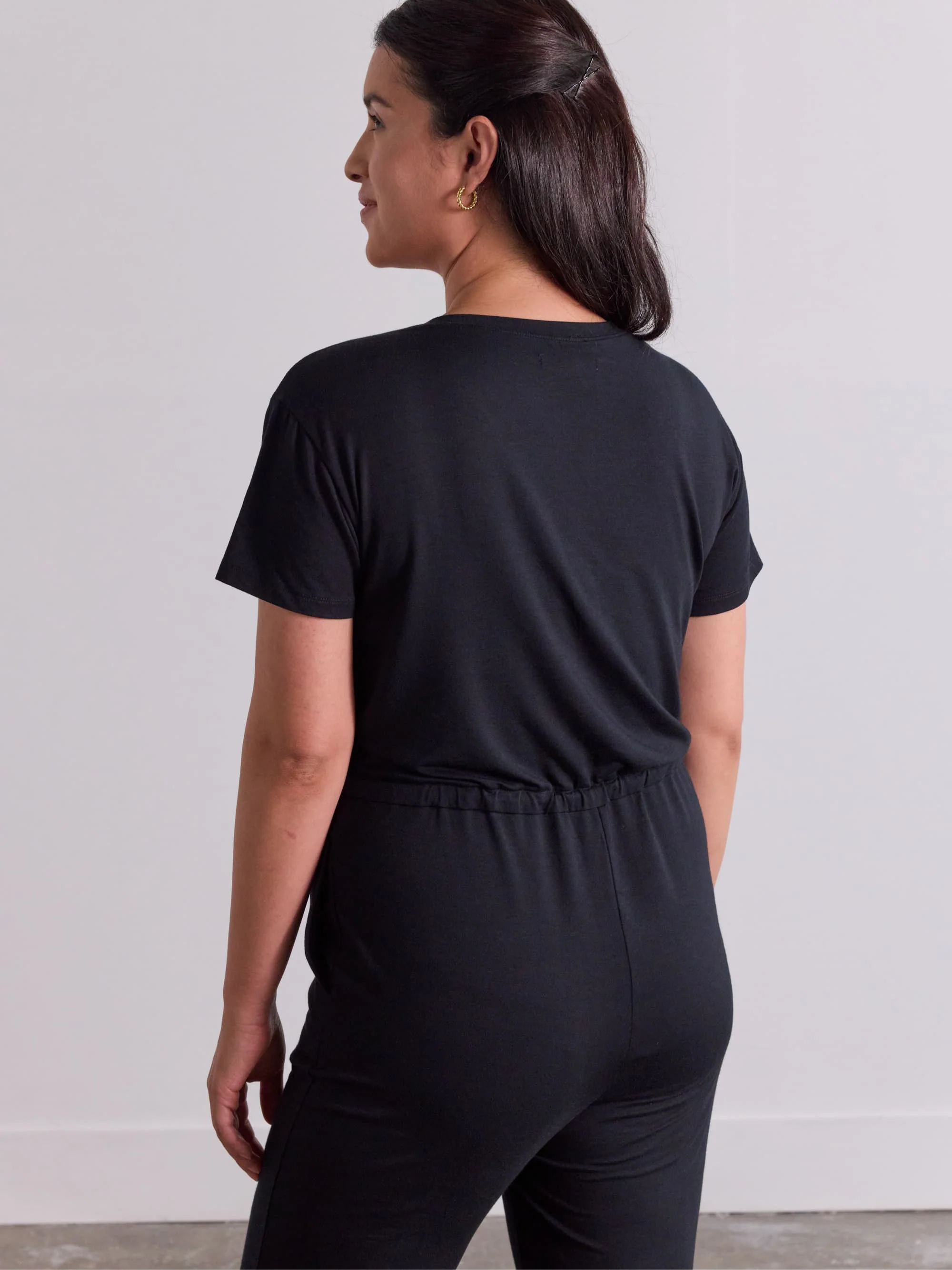 Modal Short Sleeve Jumpsuit - Image 4