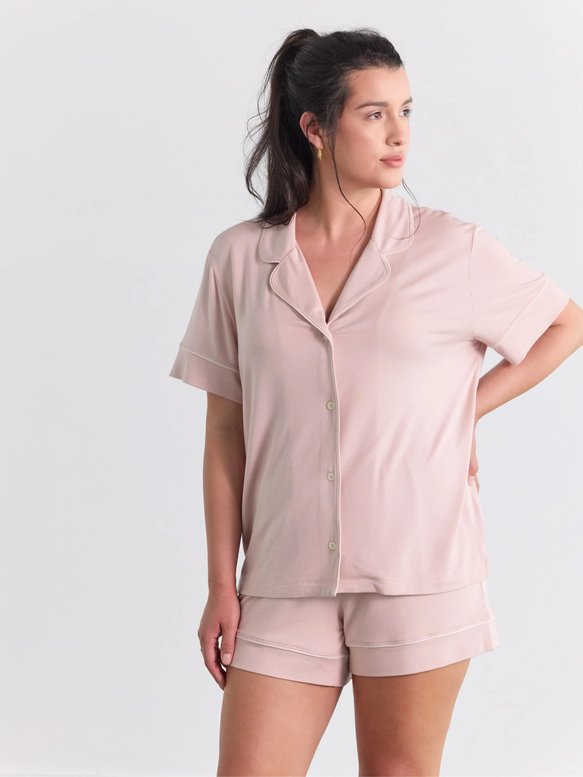 Modal Short Sleeve Pajama Set - Image 19