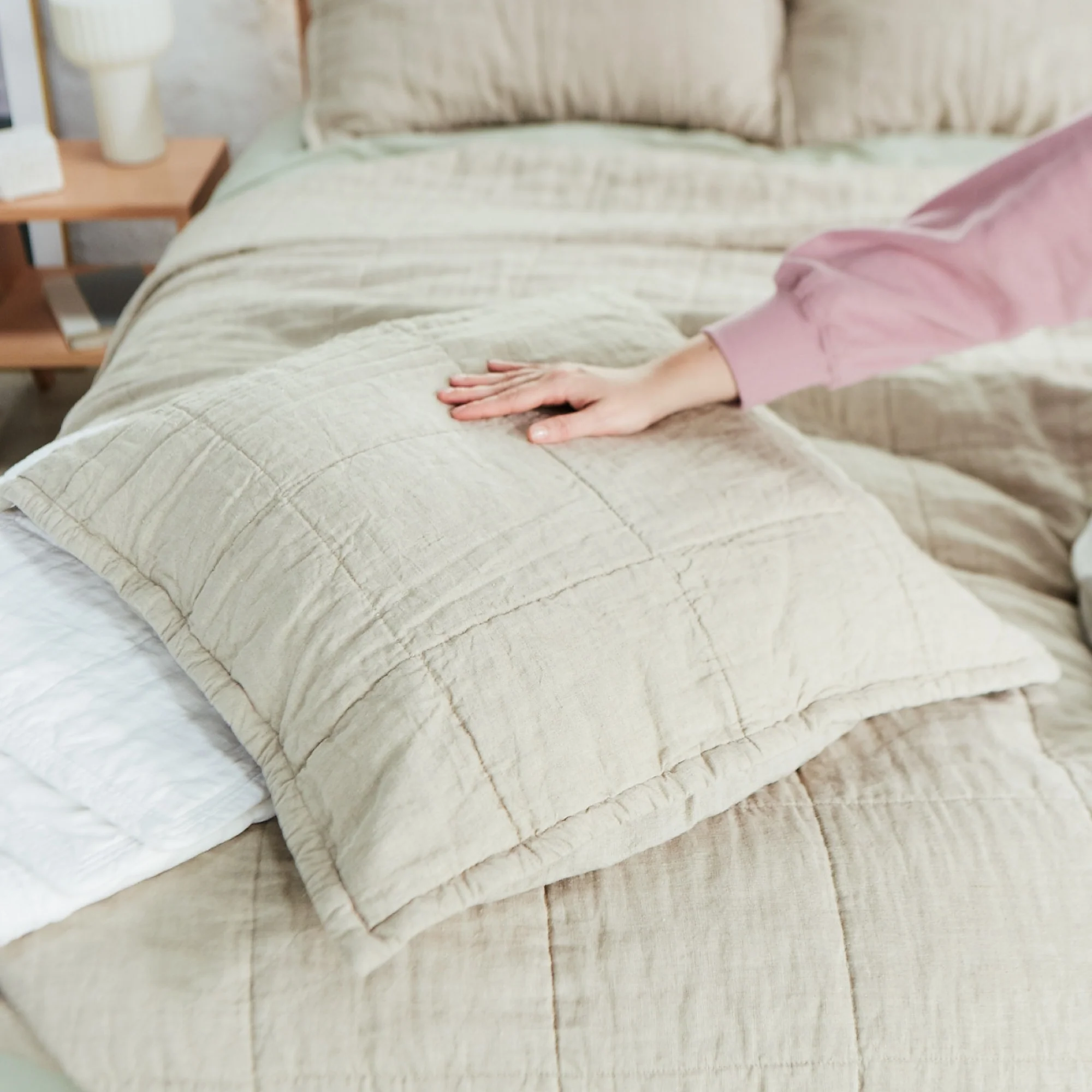 Natural Linen Shams - Image 6