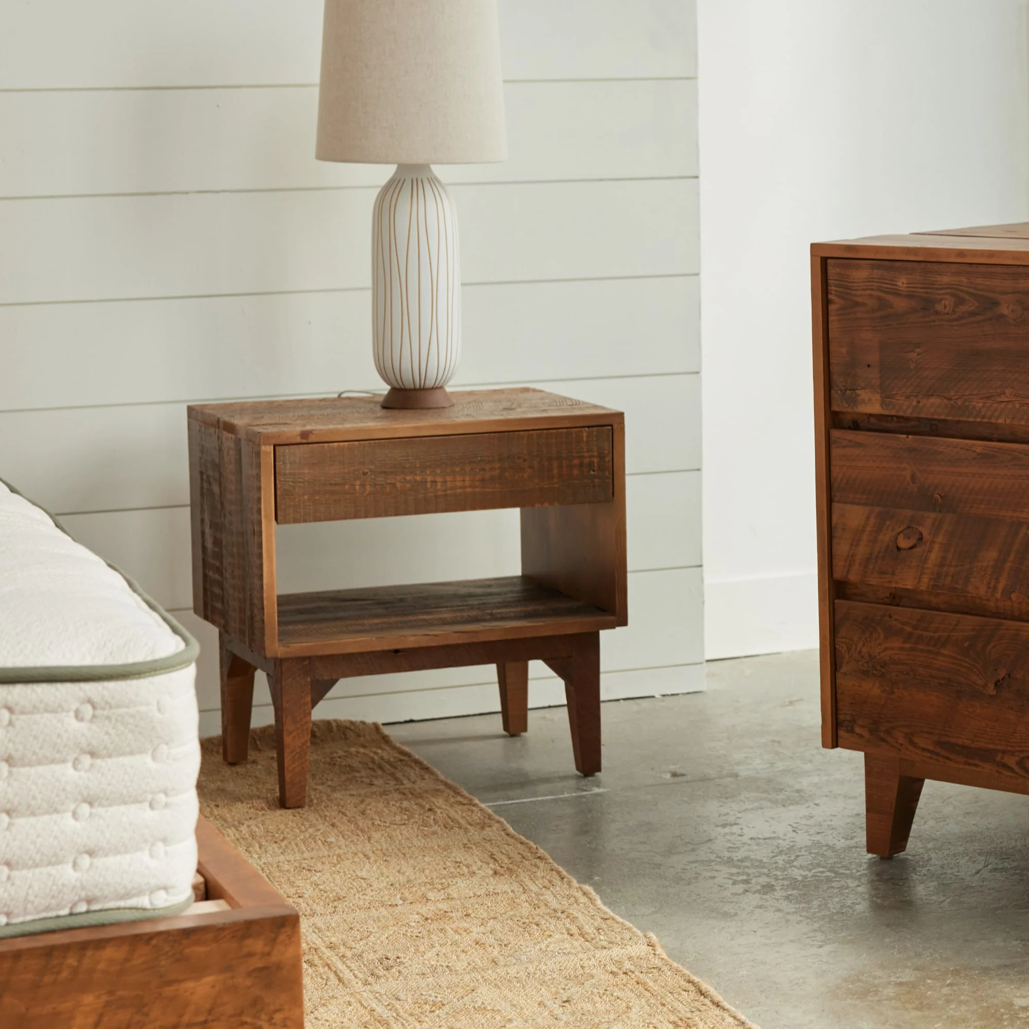 Natural Wood End Table - Image 3