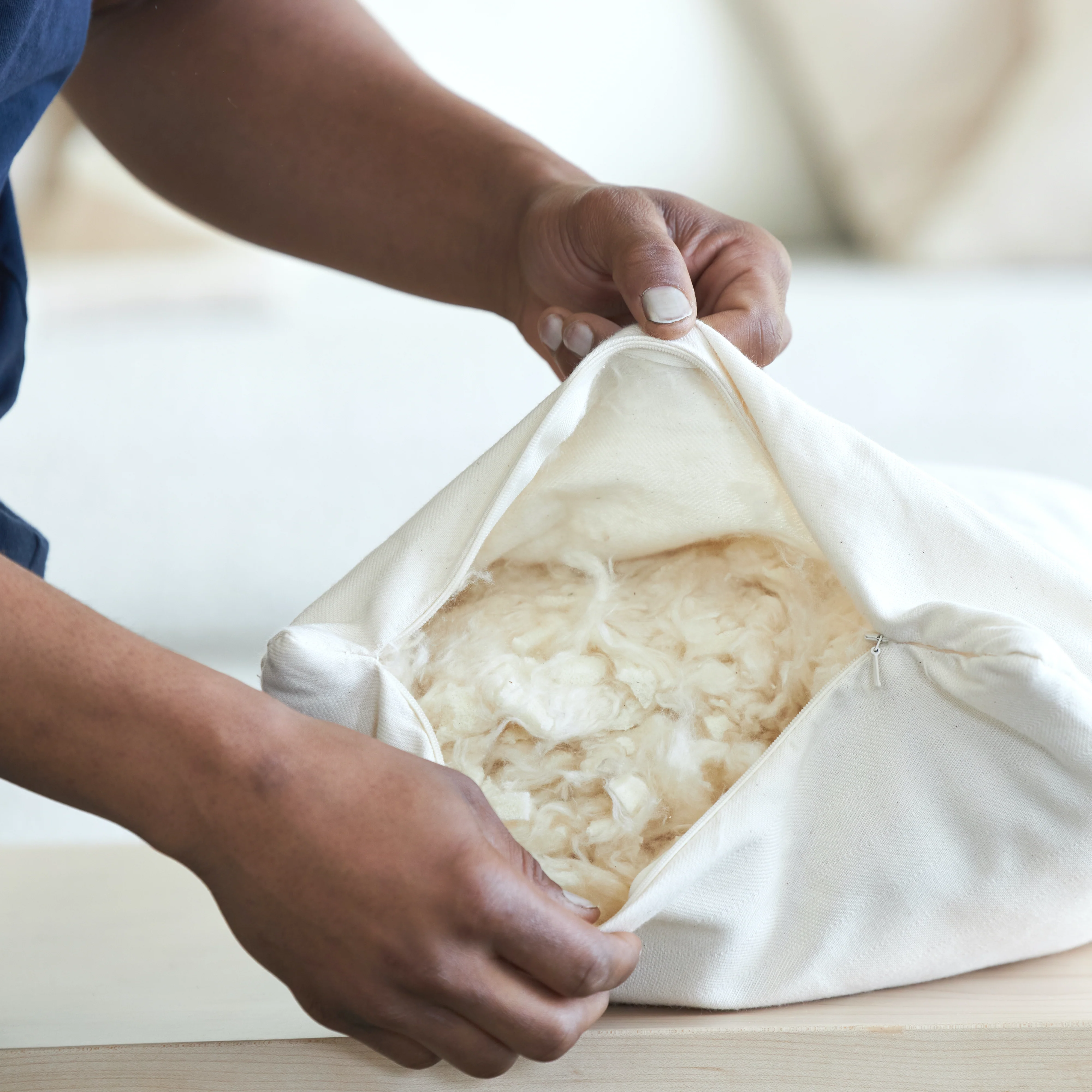 Organic Throw Pillow Insert - Image 3